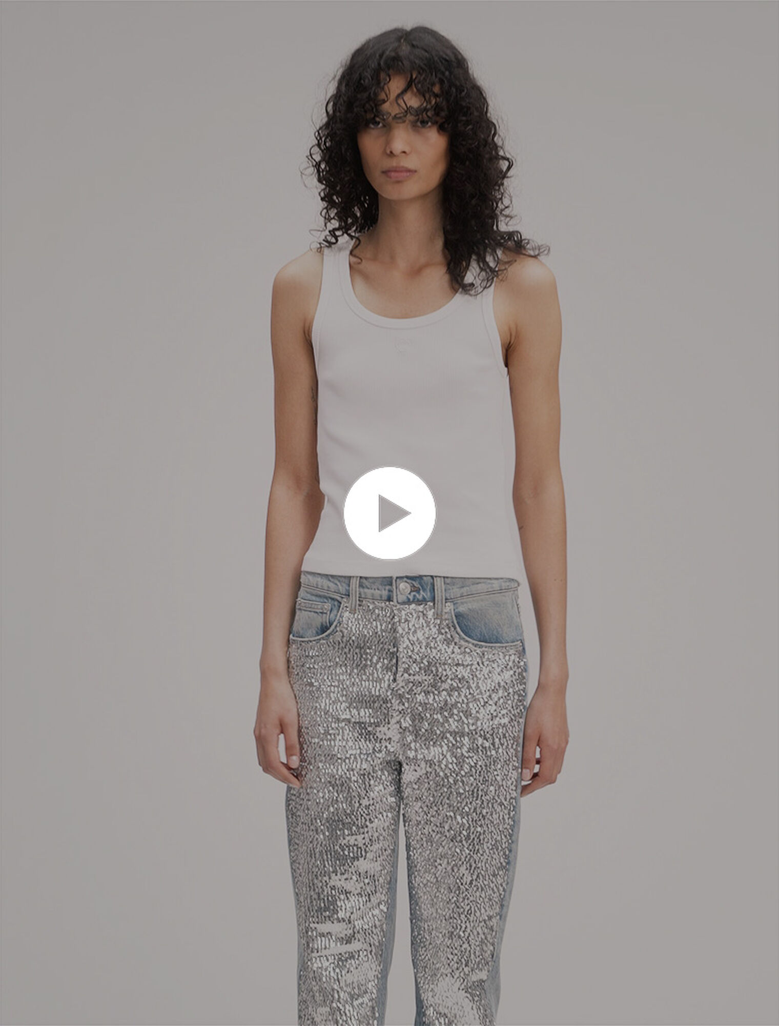 Jeans con lustrini
