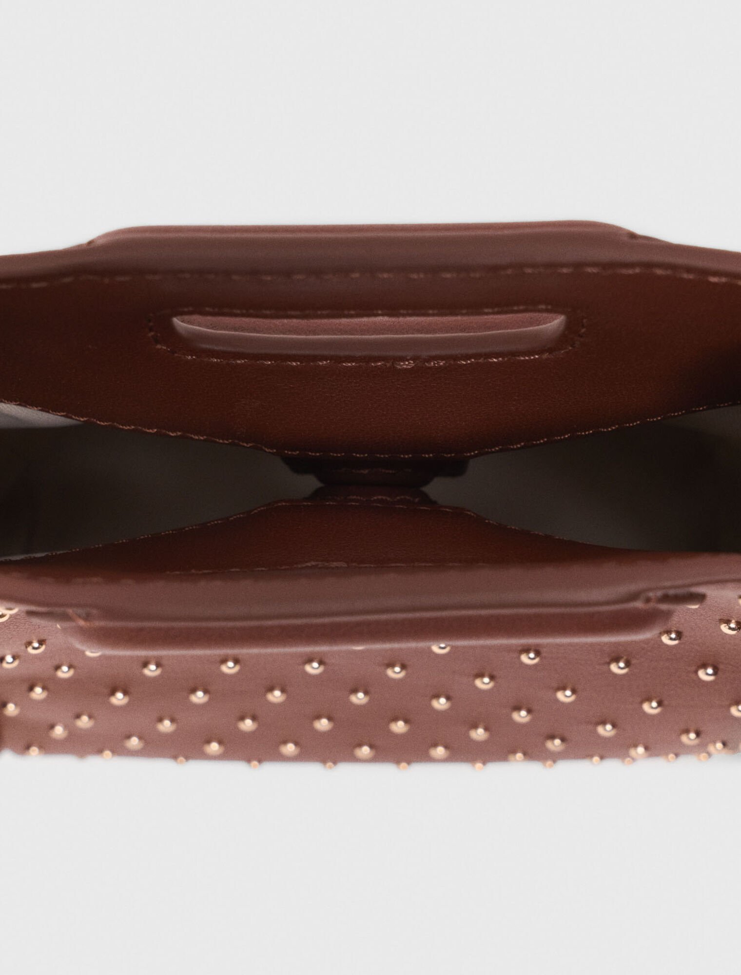 Borsa M mini in pelle e borchie