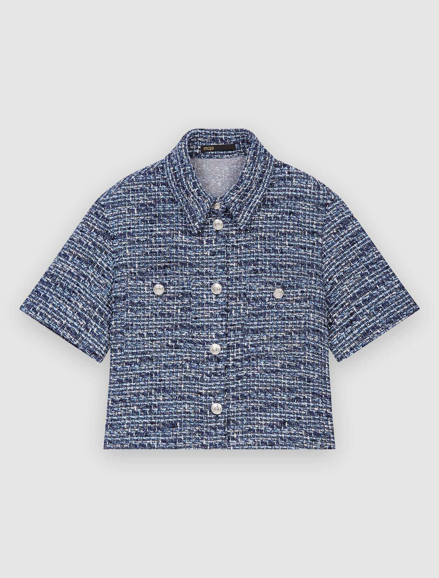 Camicia in tweed screziato