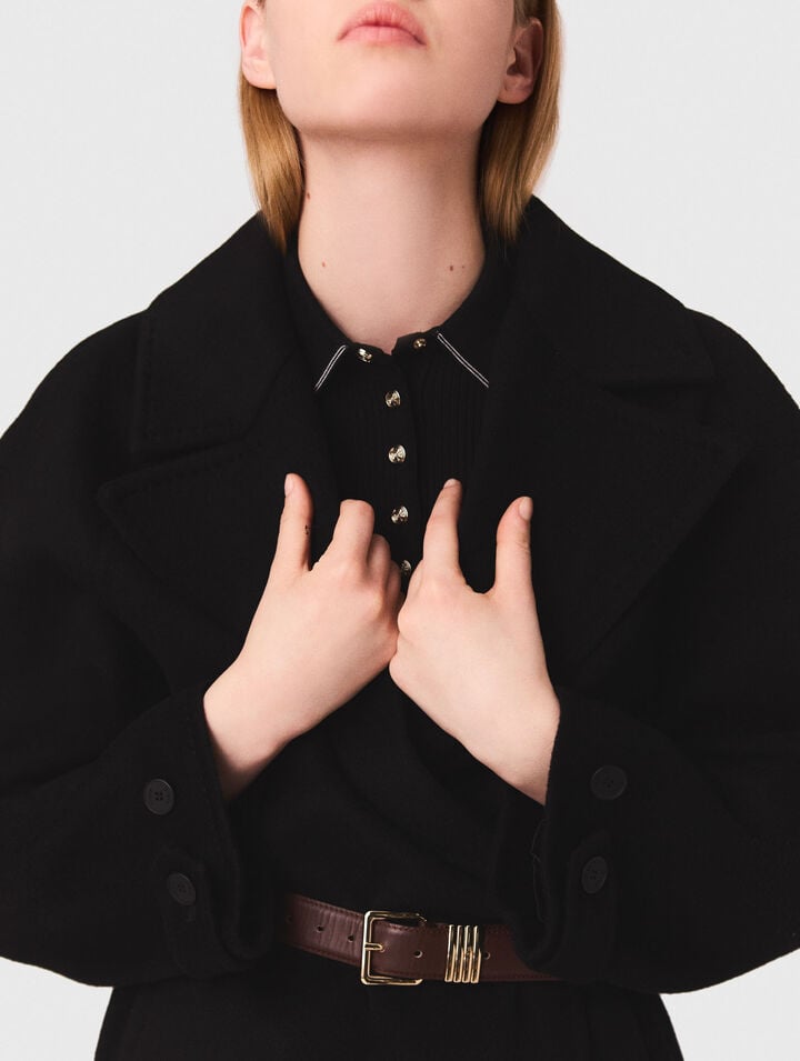 Cappotto double face medio lungo