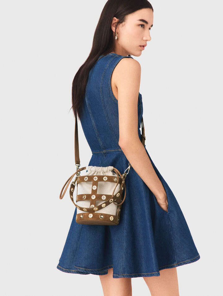 Borsa a secchiello Miss M camoscio