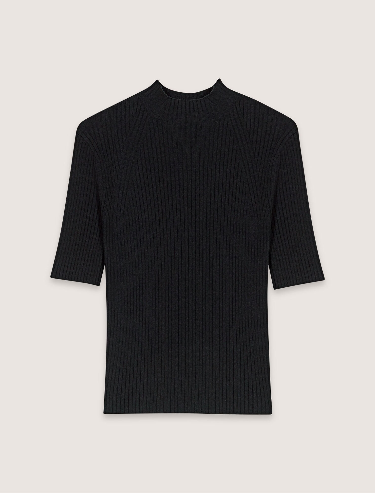 Top in maglia a coste