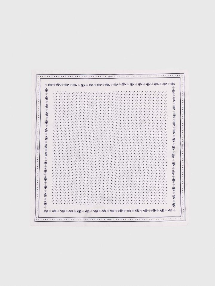 Foulard 90x90 in seta stampato