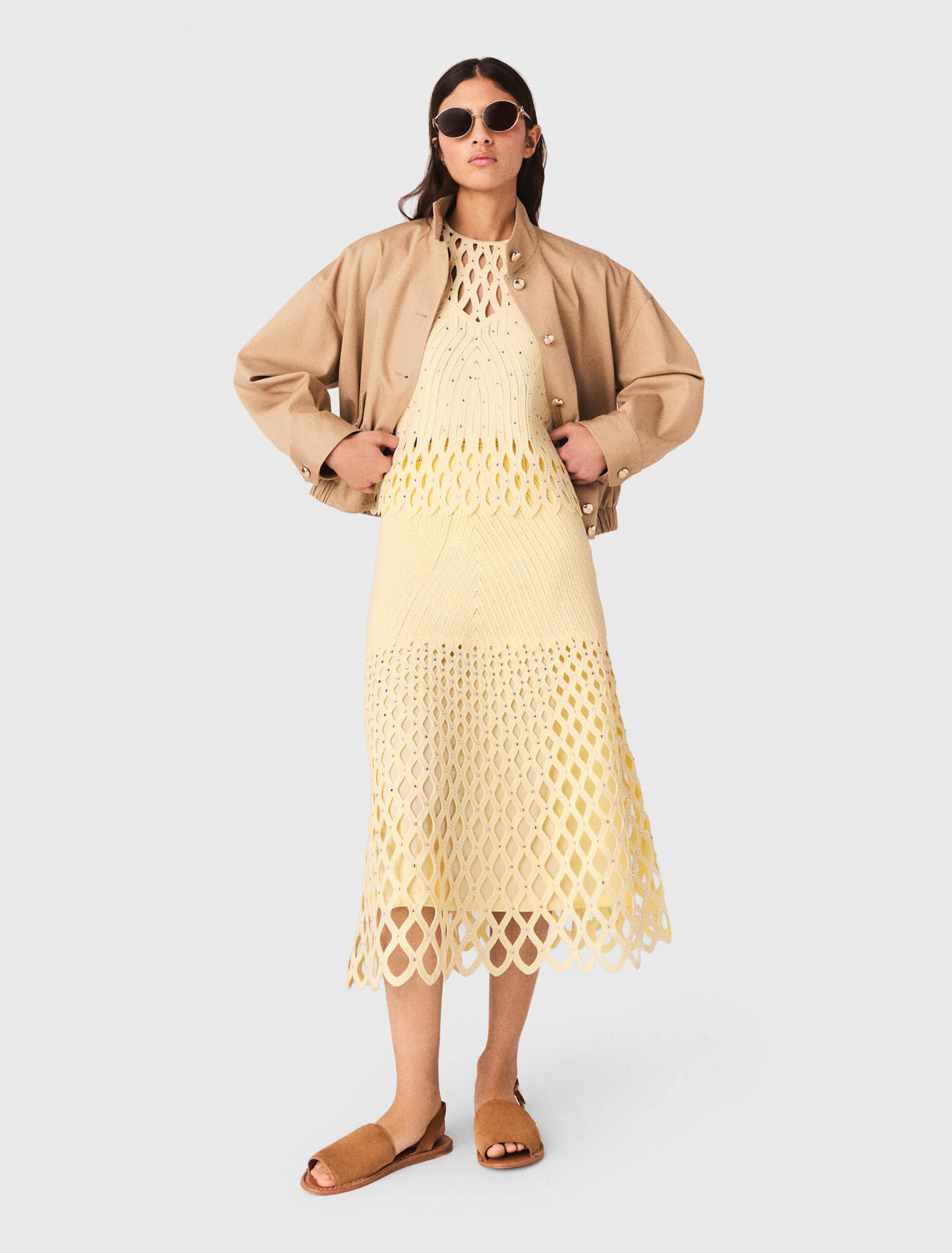 Gonna crochet con fodera rimovibile