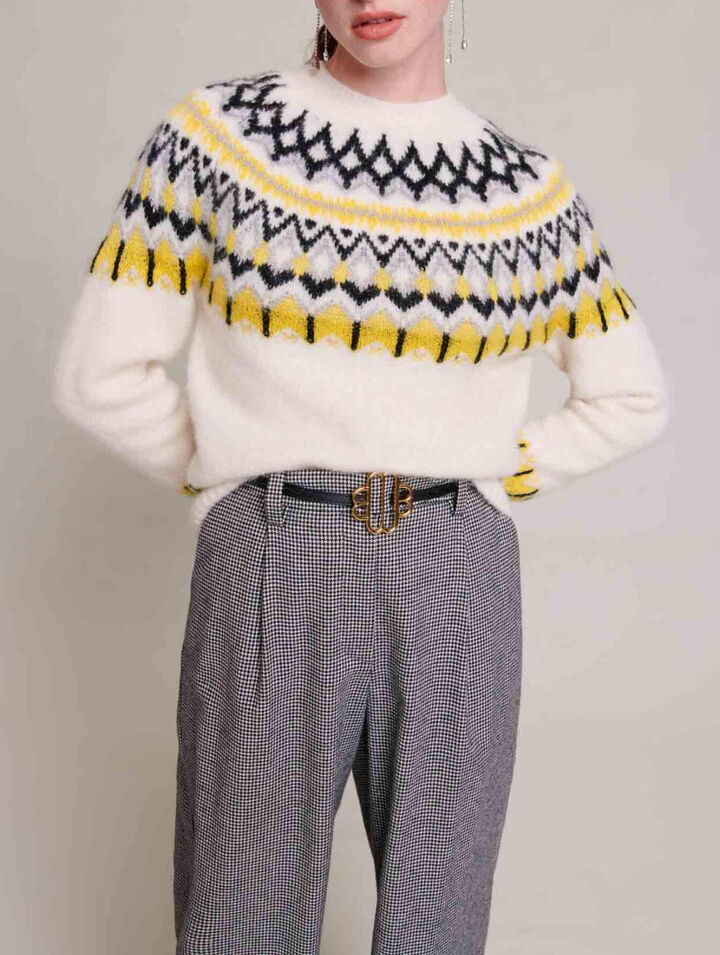 Maglione in lana jacquard