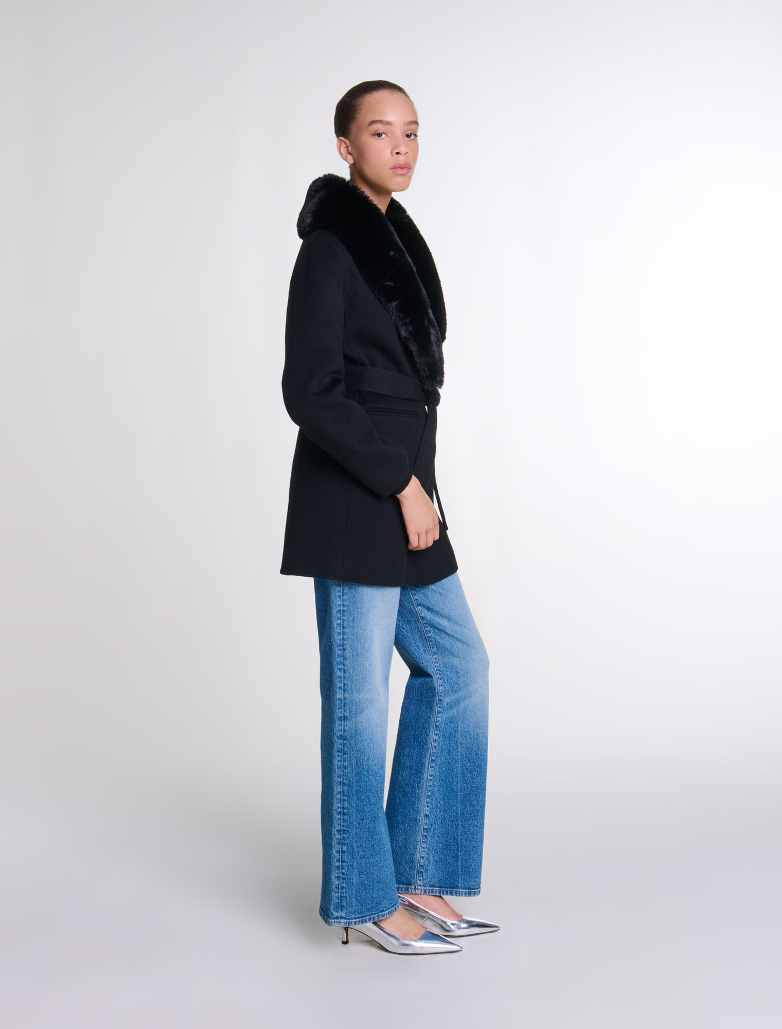 Cappotto double face medio lungo
