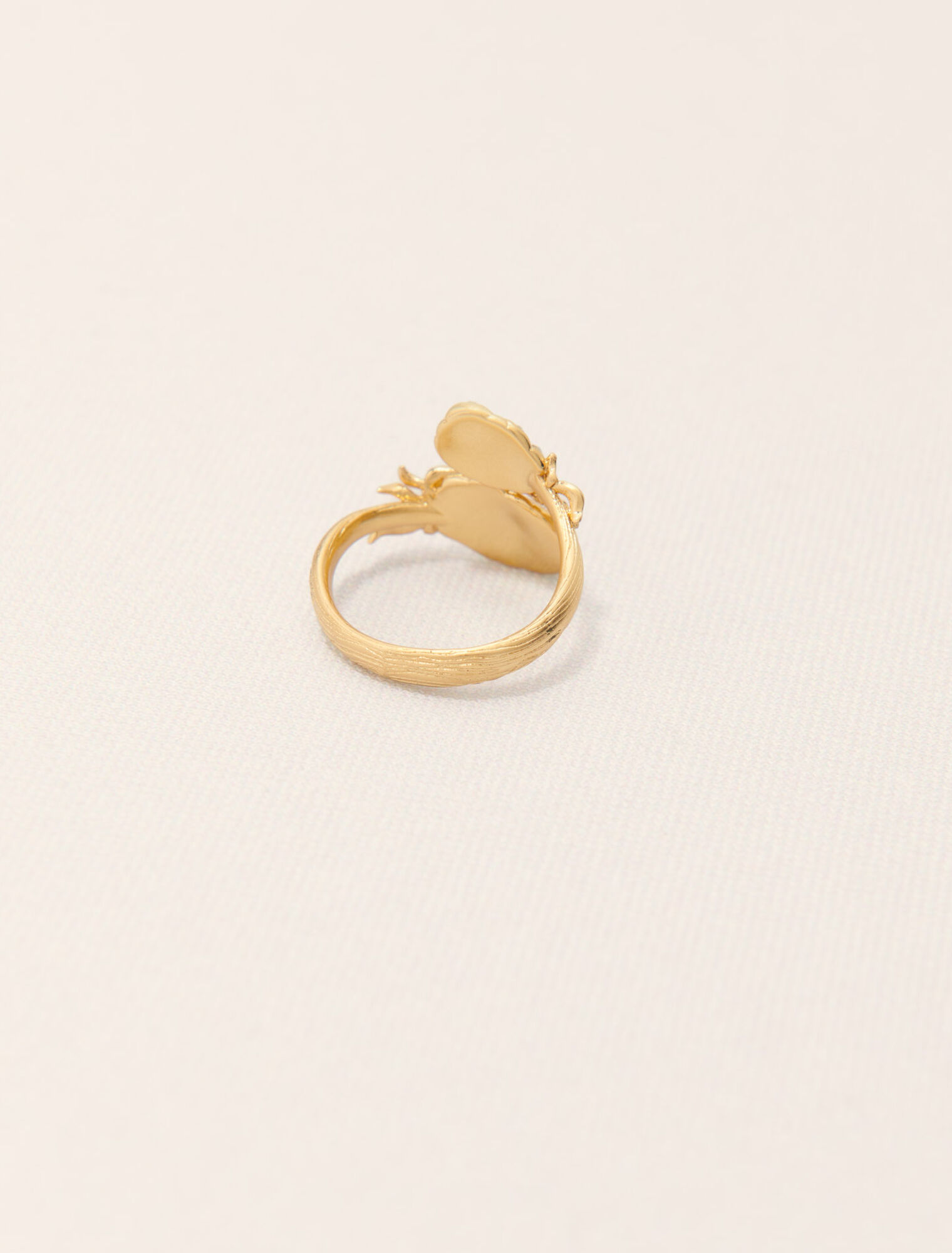 Anello doppio ananas con strass
