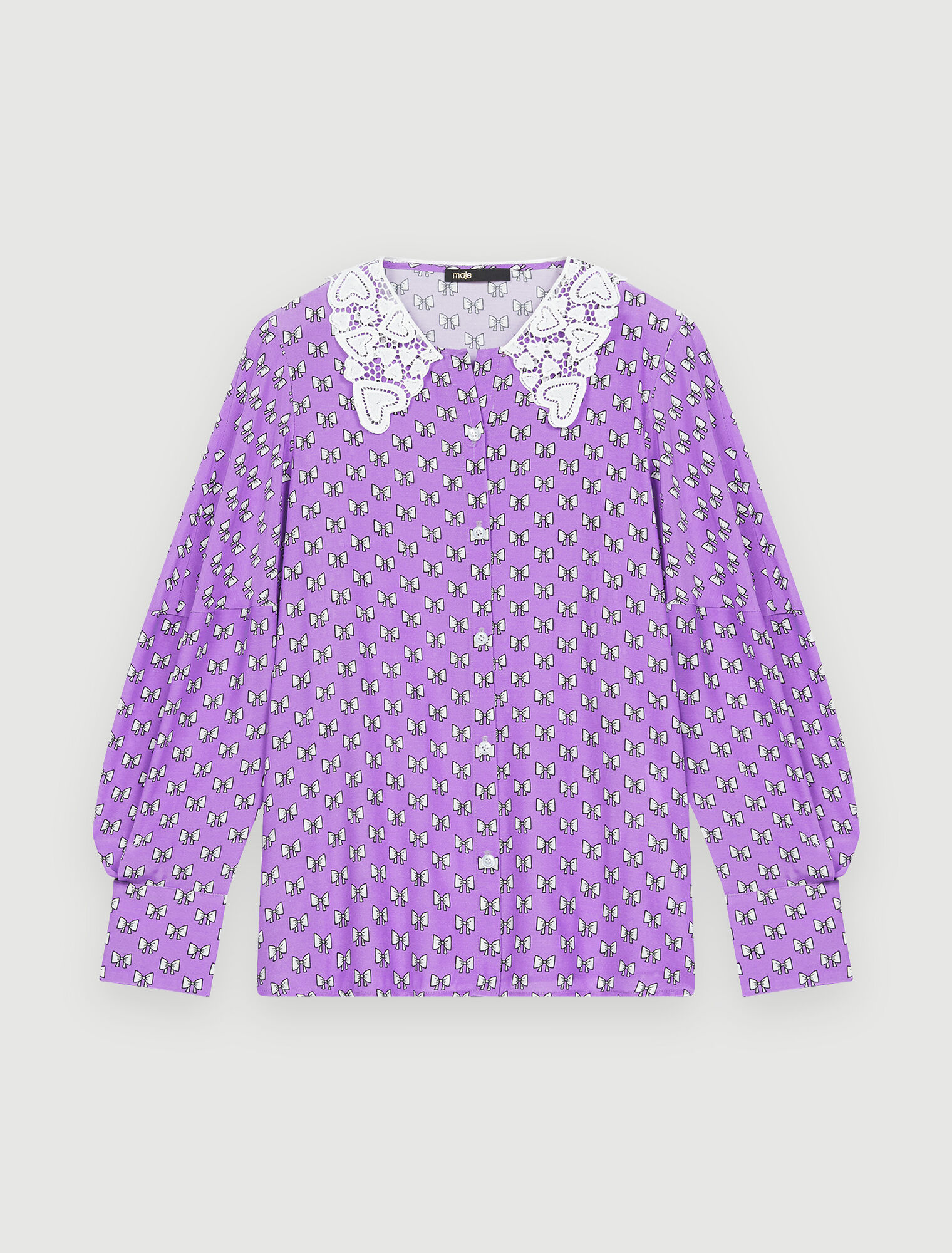 Camicia con stampa a fiocchi