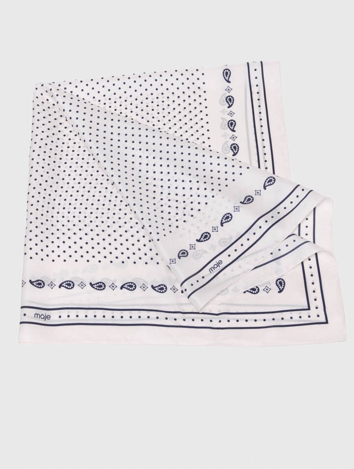 Foulard 90x90 in seta stampato