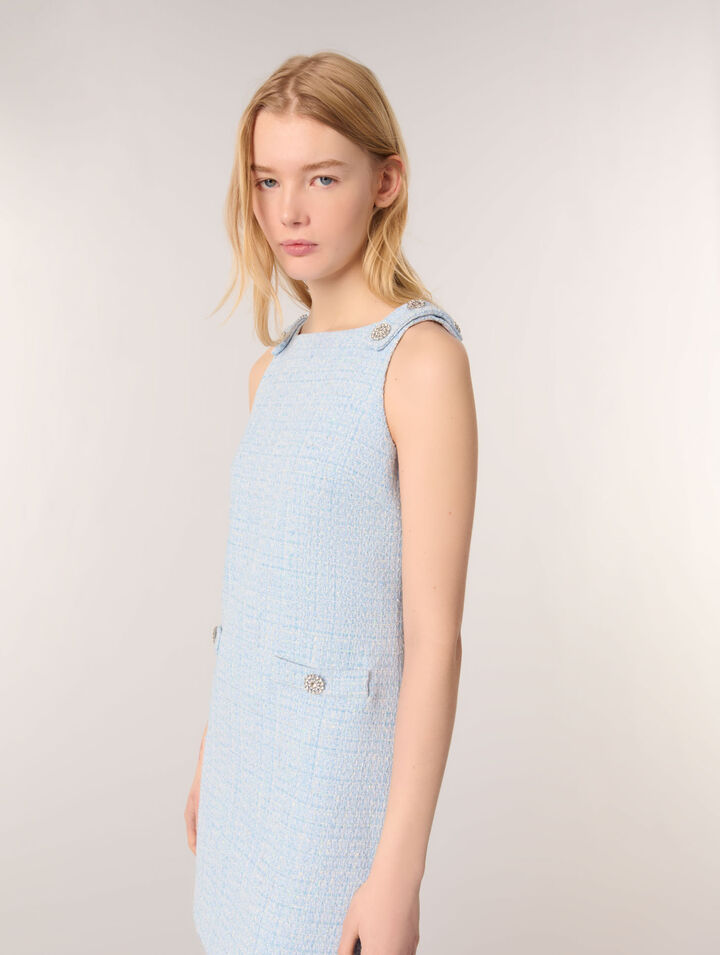 Abito corto in tweed