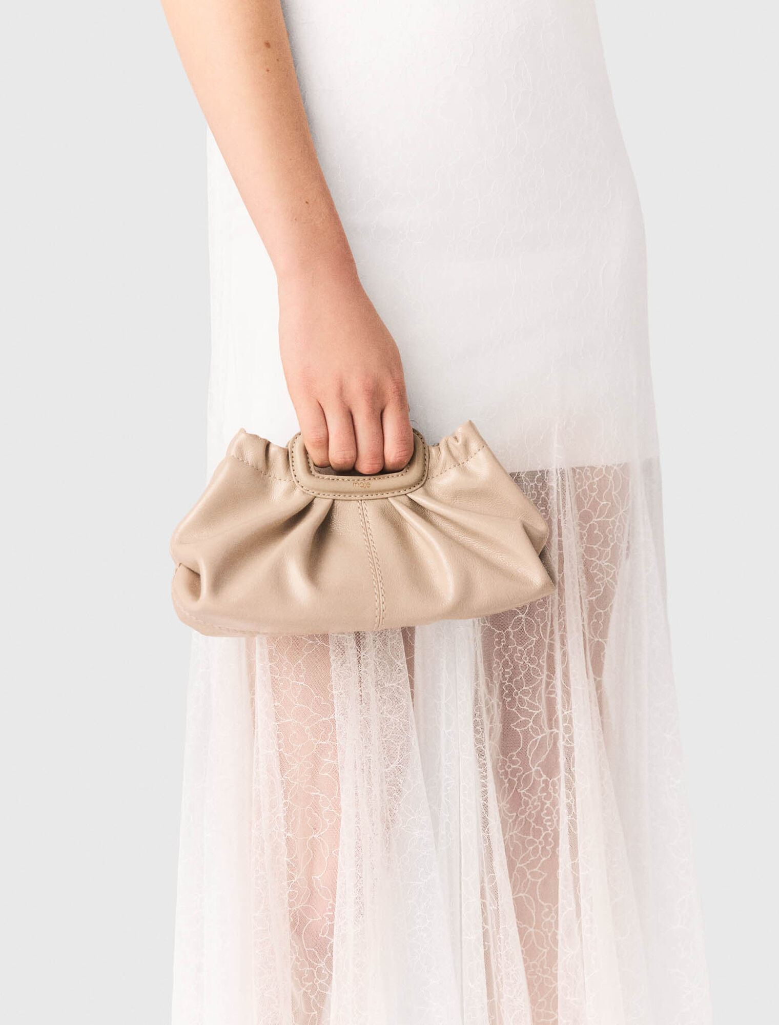 Mini clutch in pelle naplak