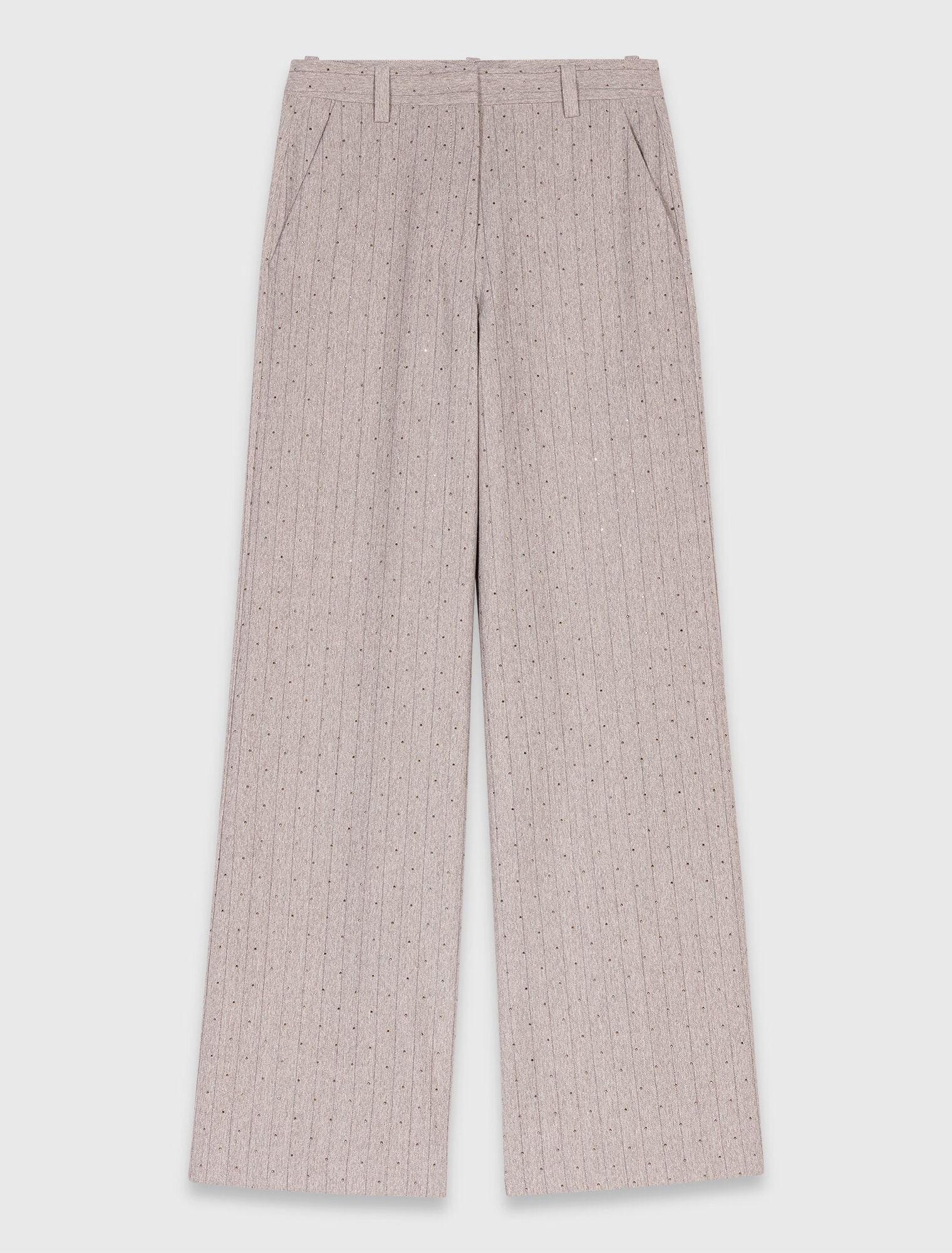 Pantaloni da tailleur con strass