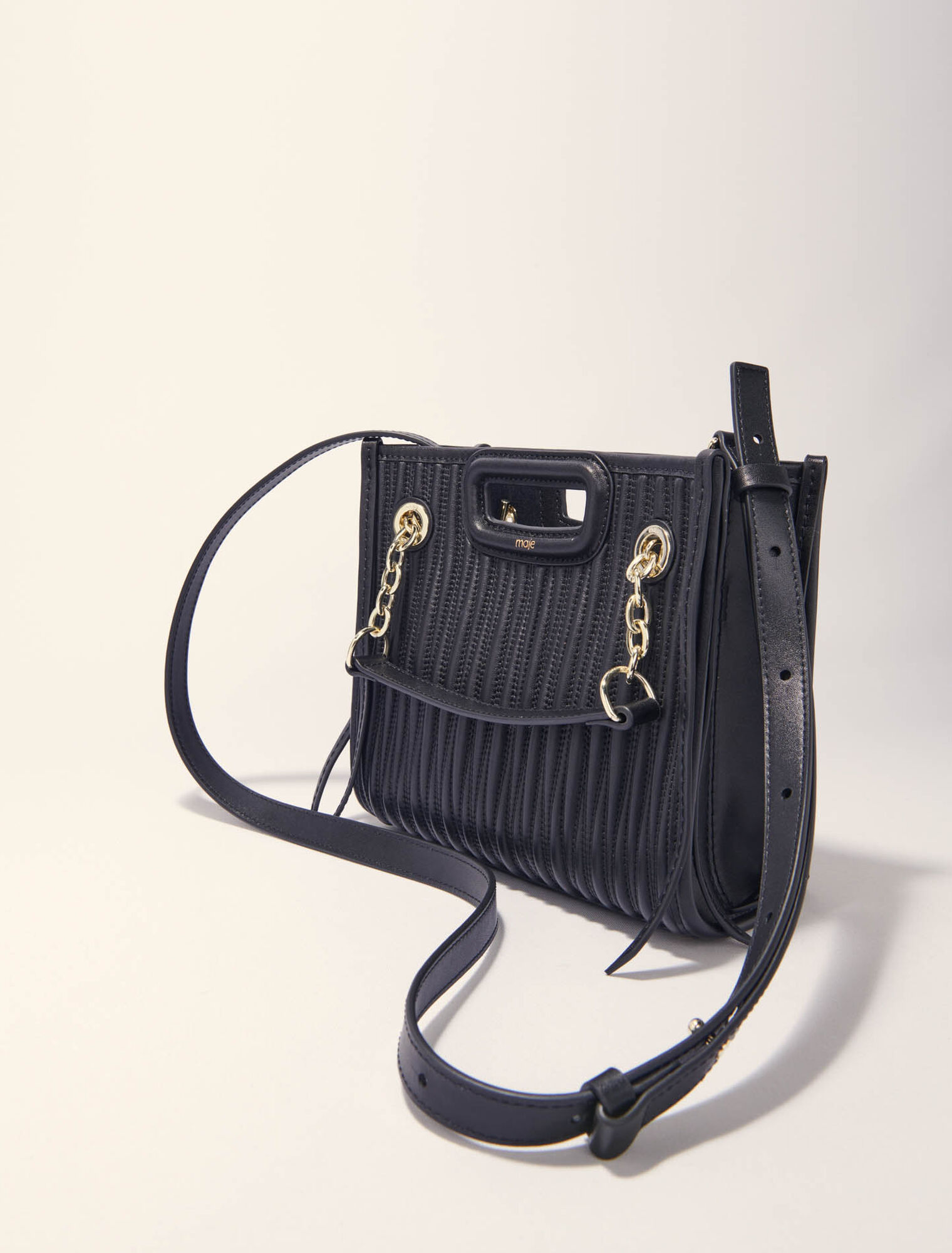 Mini borsa tote in pelle trapuntata
