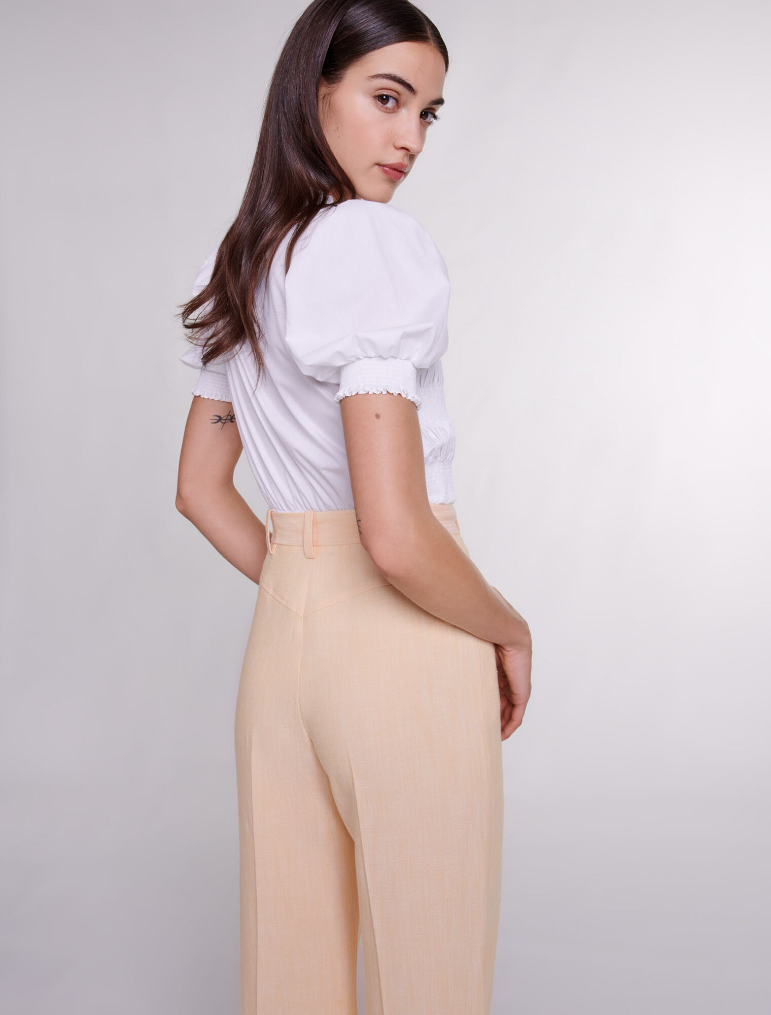 Camicia a punto smock