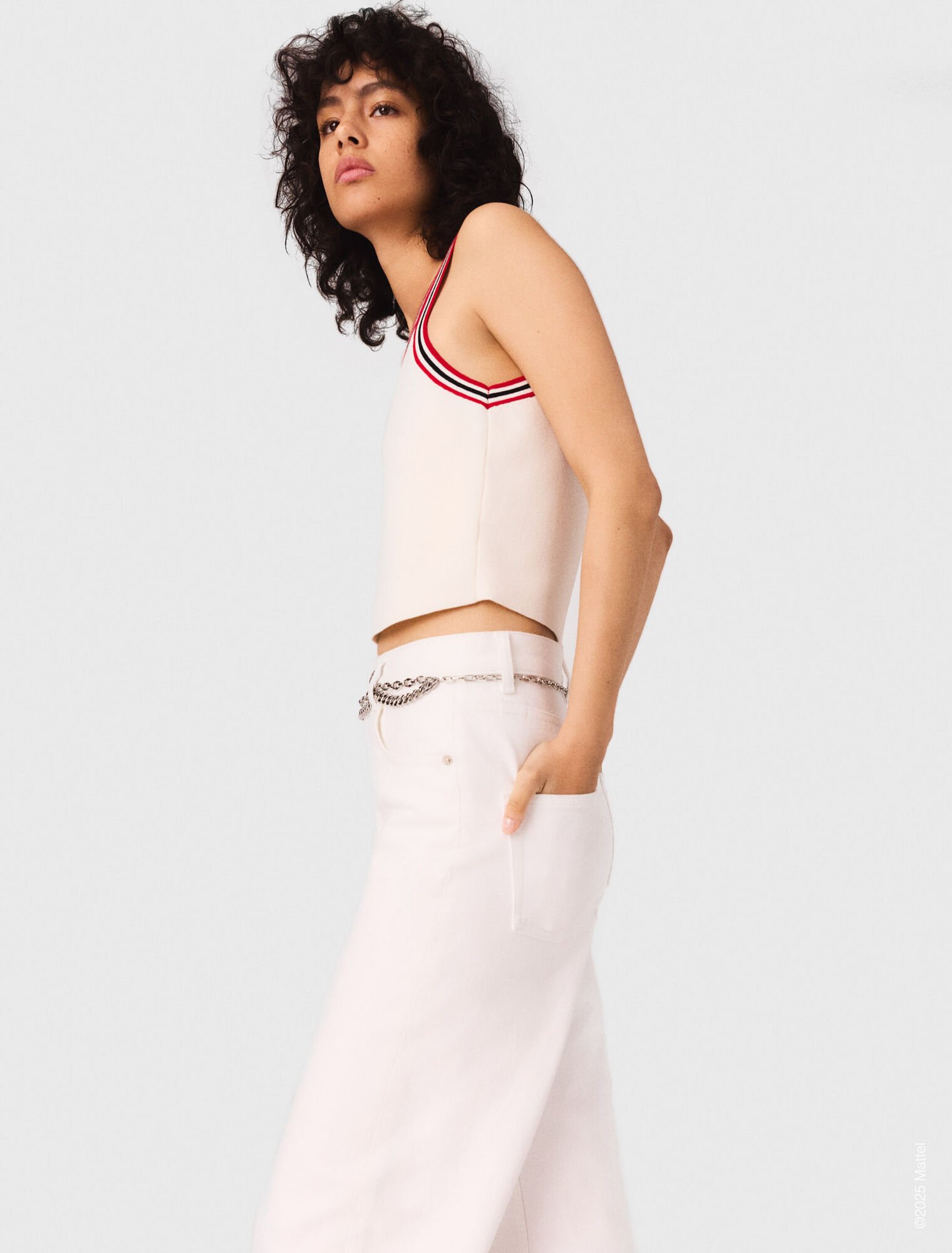 Top corto in maglia