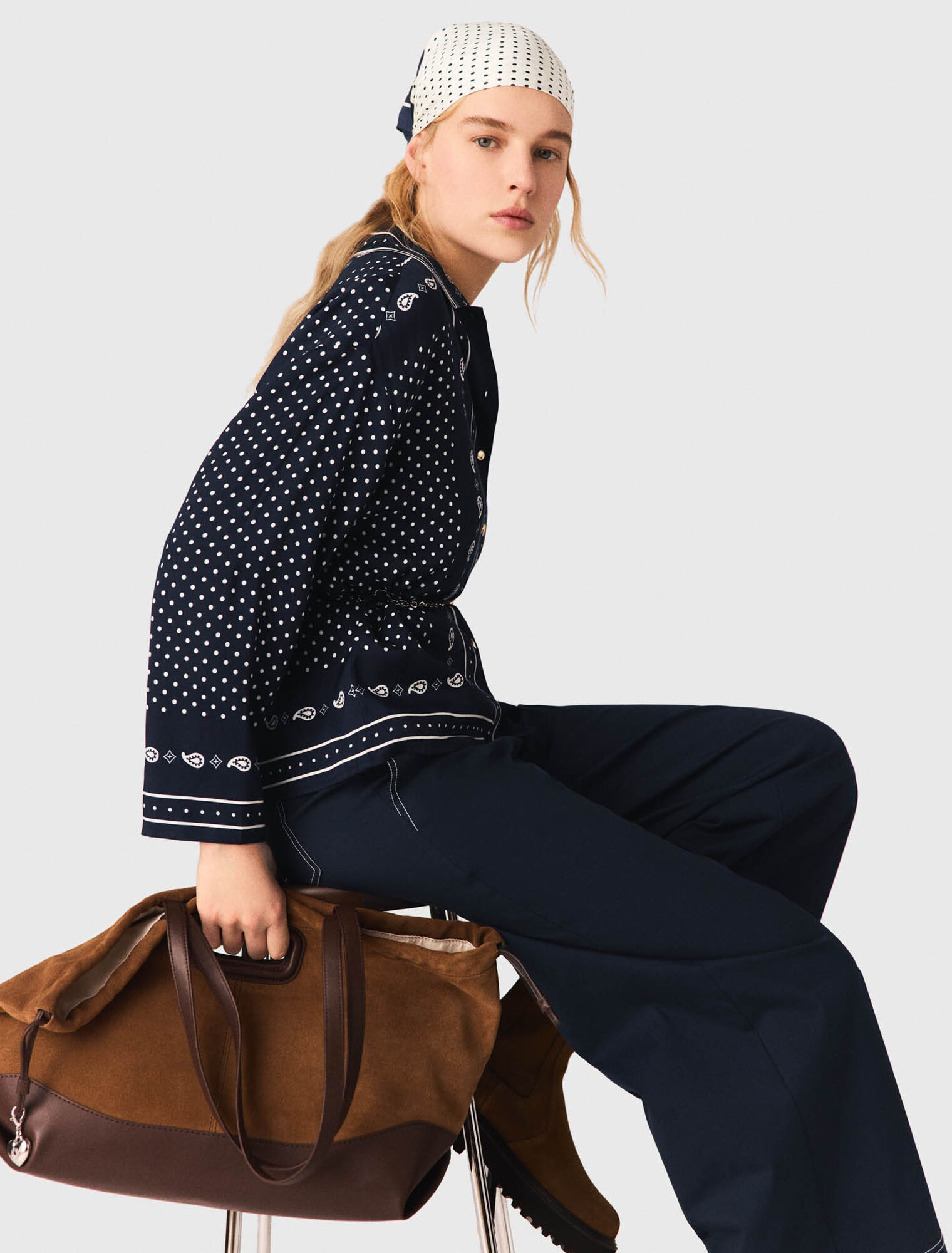 Camicia fluida con stampa