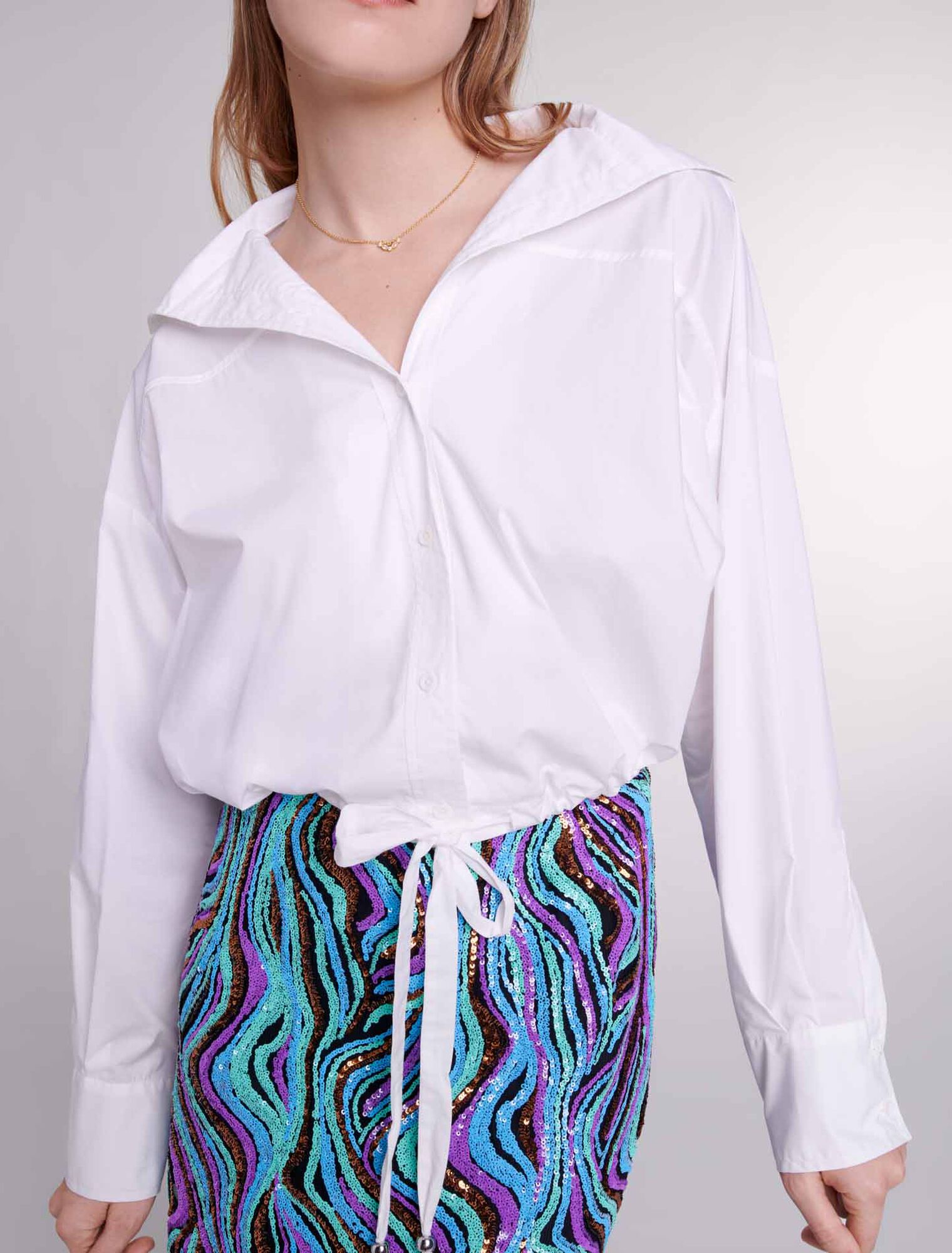 Camicia corta in cotone