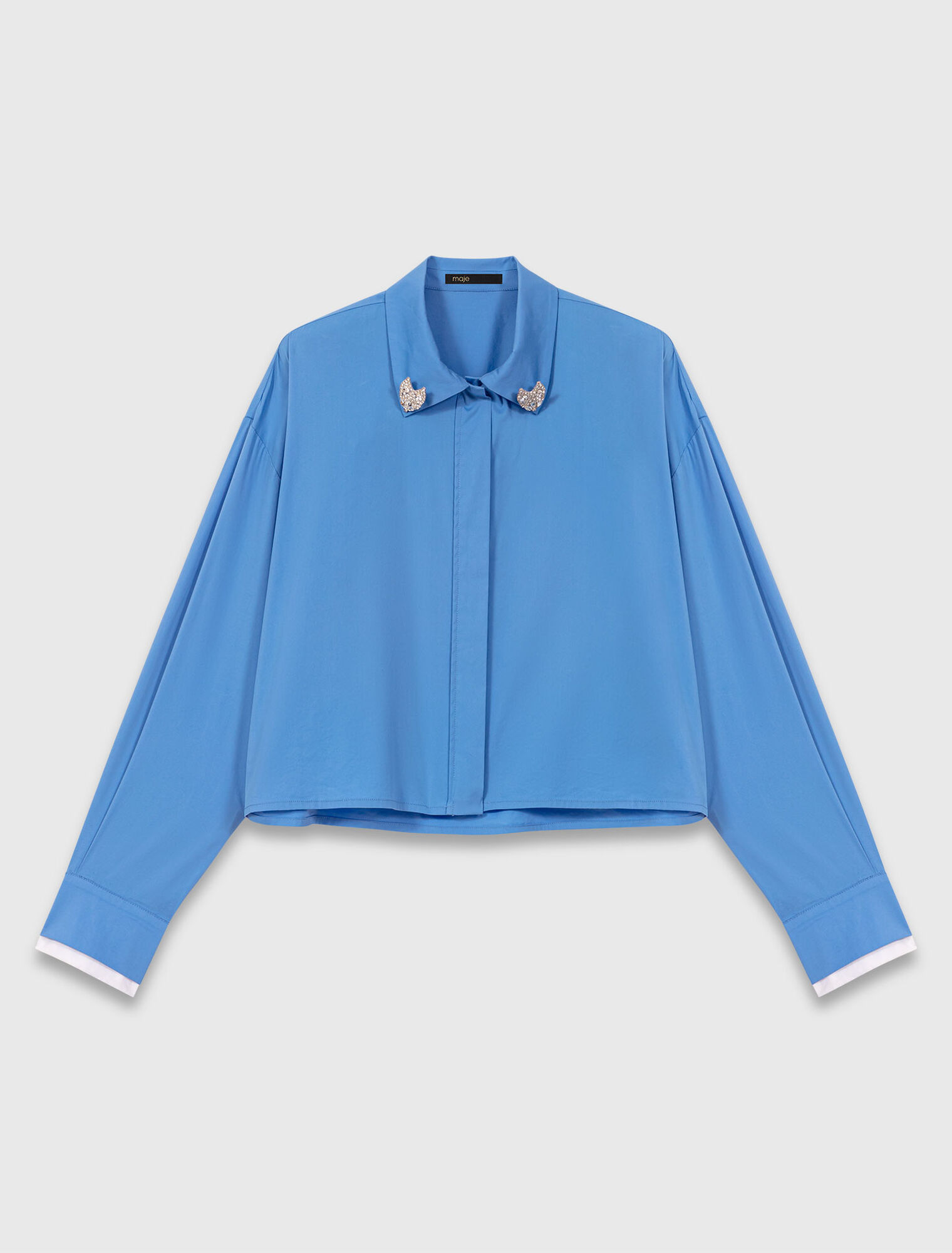 Camicia con gioiello rimovibile