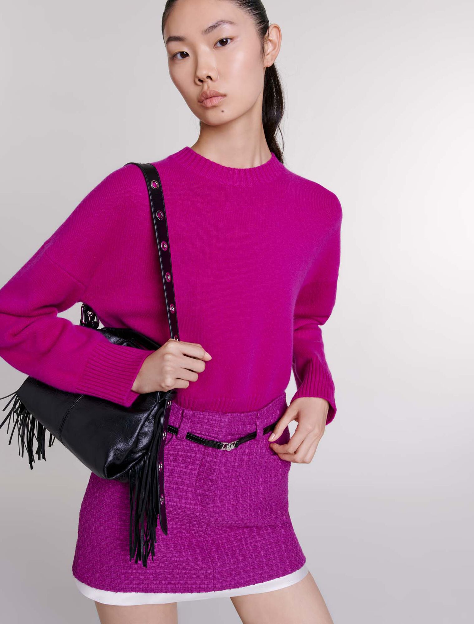 Minigonna in tweed