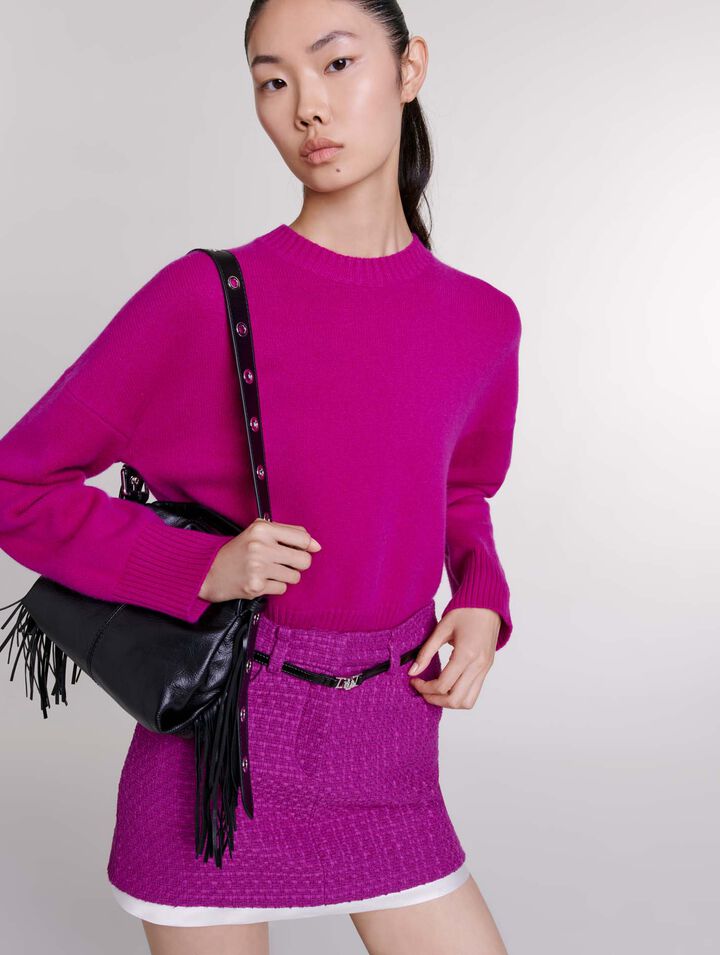 Minigonna in tweed