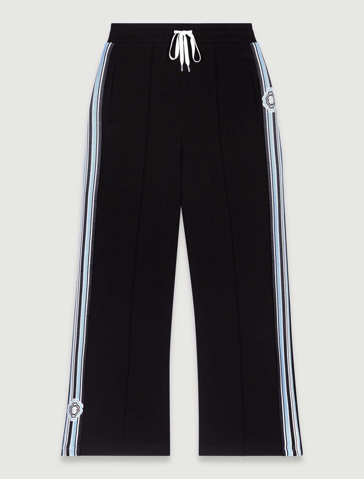 Pantaloni jogging larghi con bande