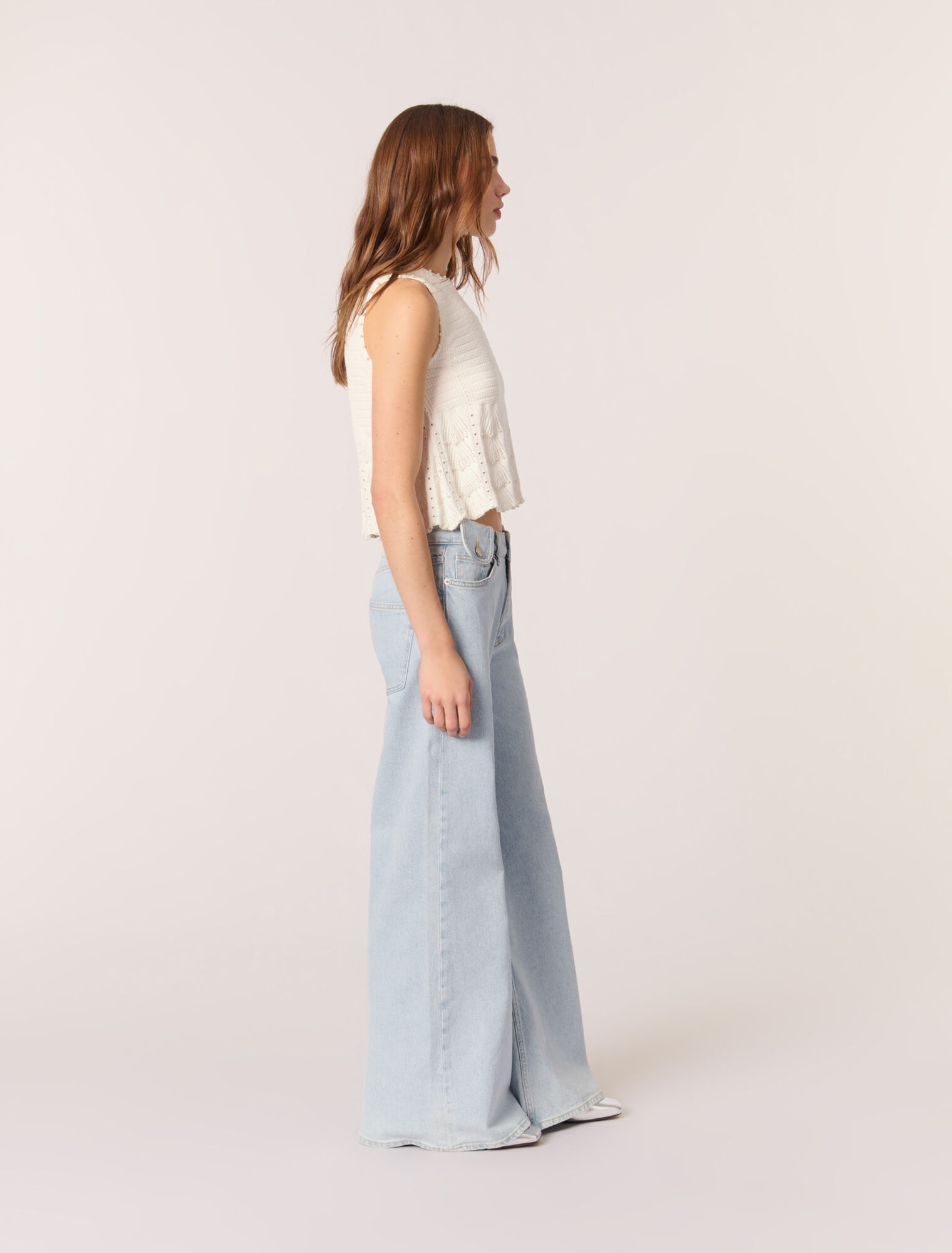 Jeans larghi délavé