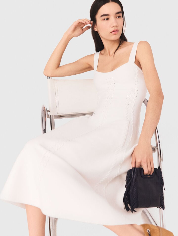 Abito skater lungo in maglia