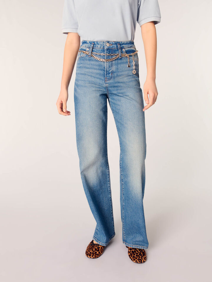 Jeans e cintura a maglie