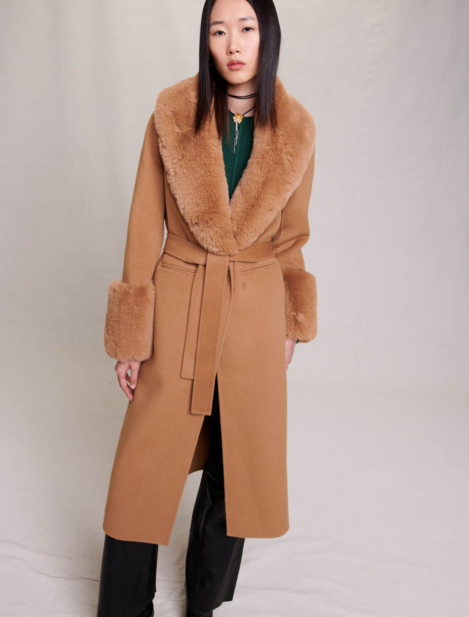 Cappotto lungo in lana
