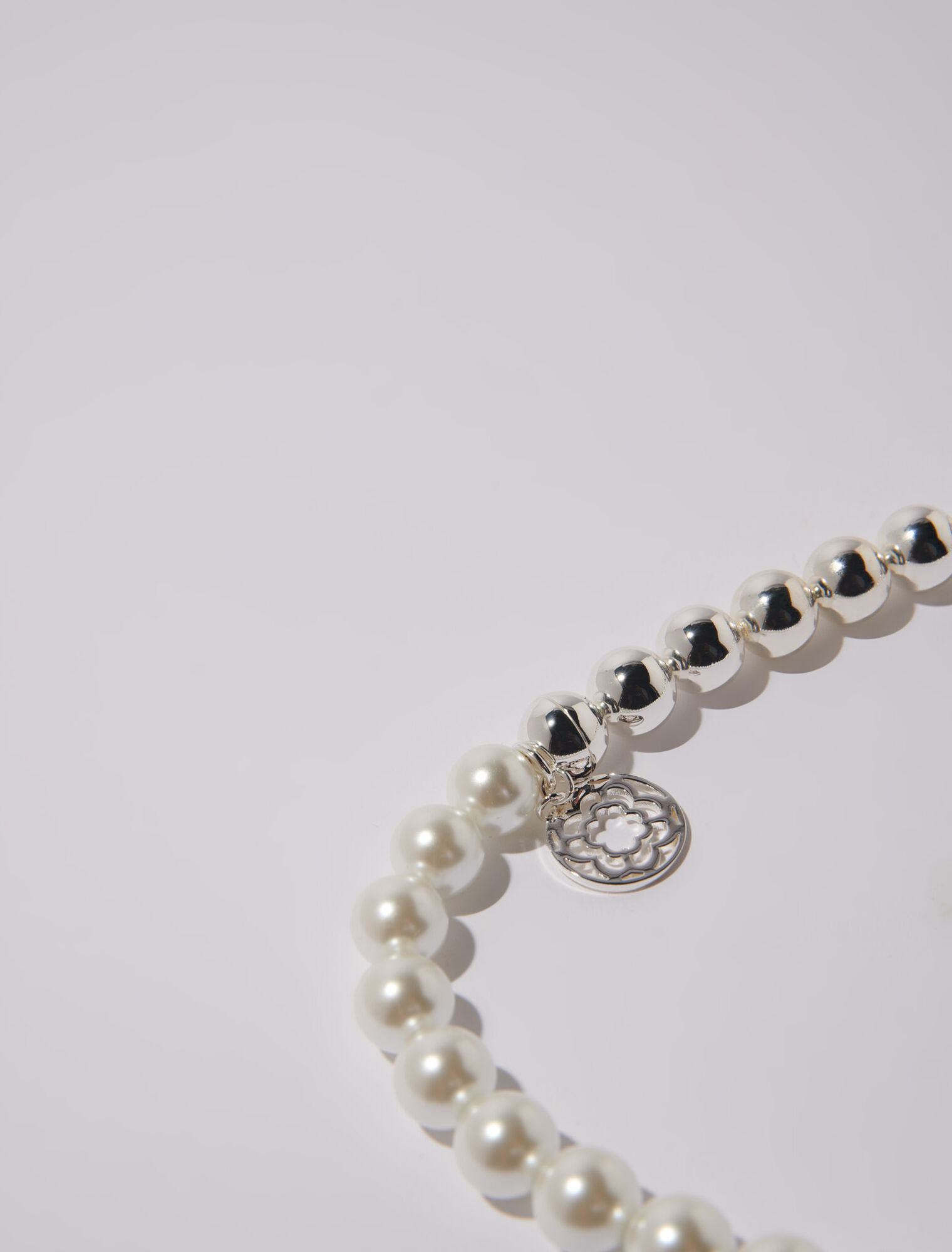 Collana girocollo con mix di perle