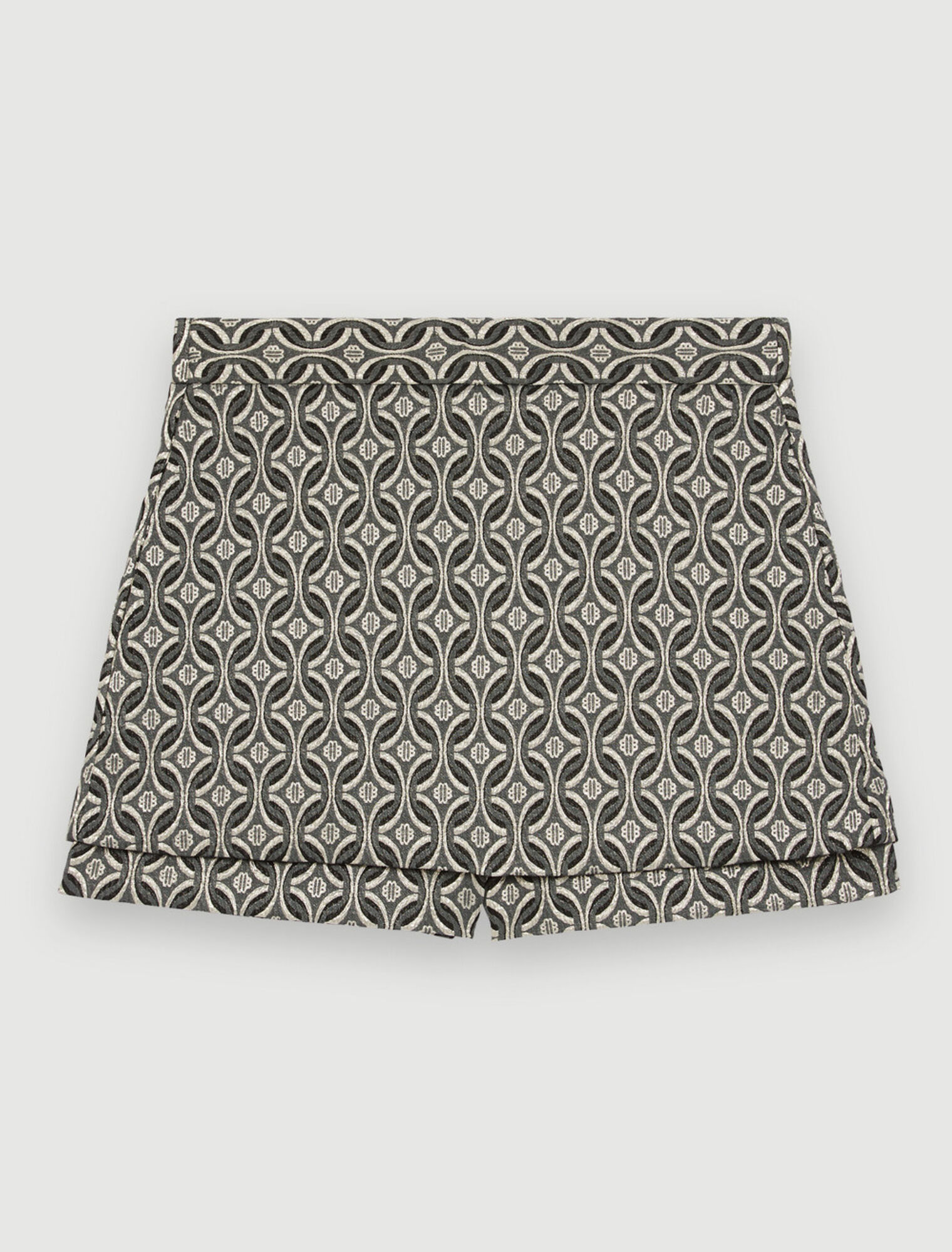 Pantaloncini in lamé jacquard