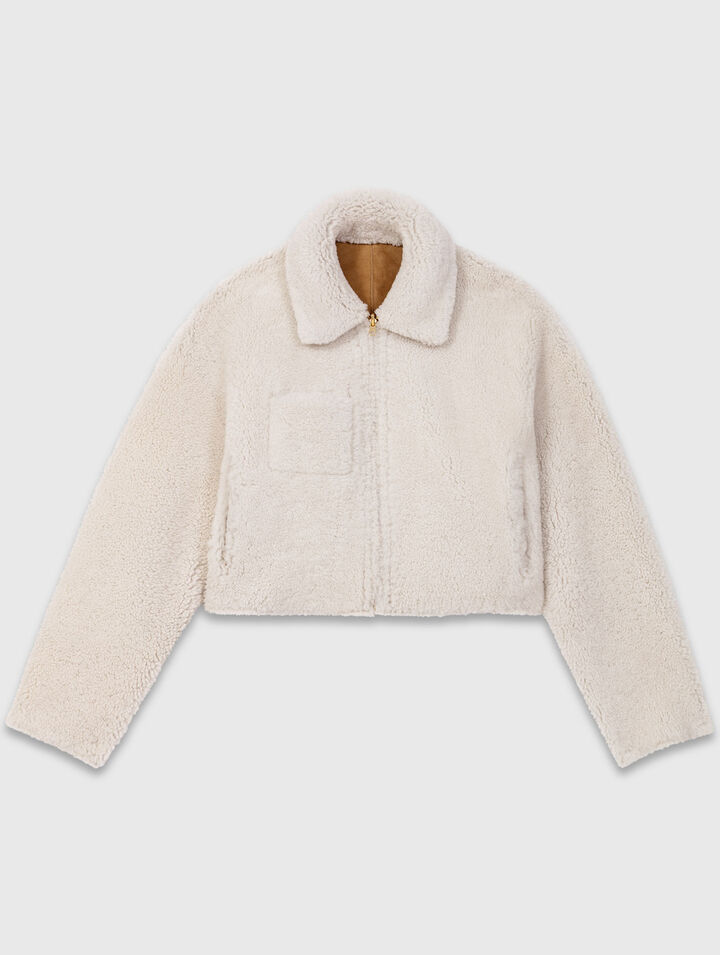 Cappotto shearling reversibile