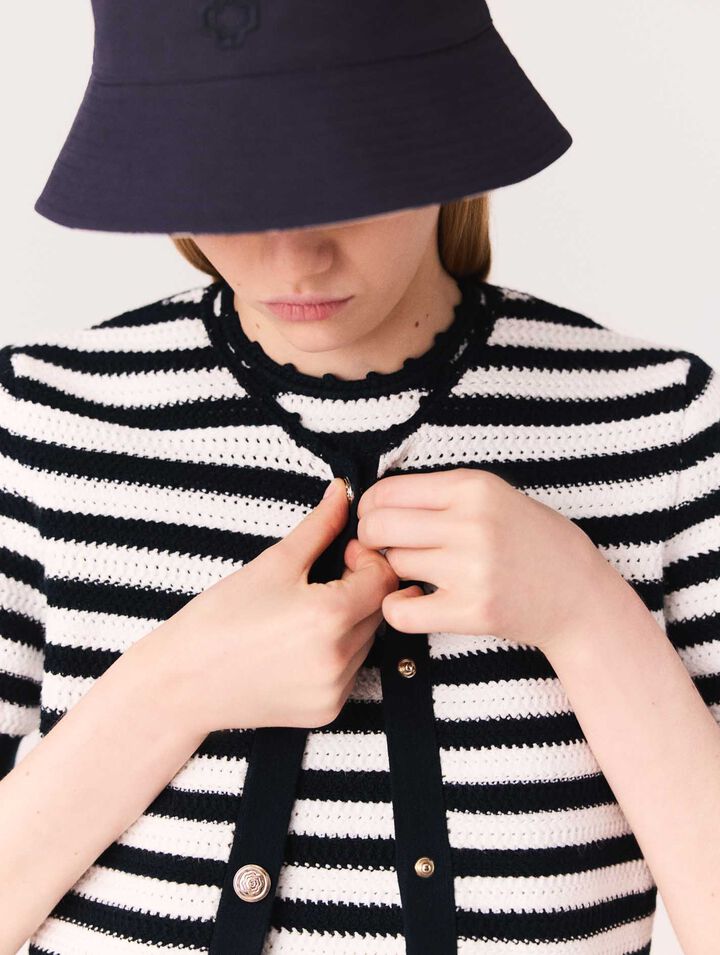 Cardigan corto in crochet
