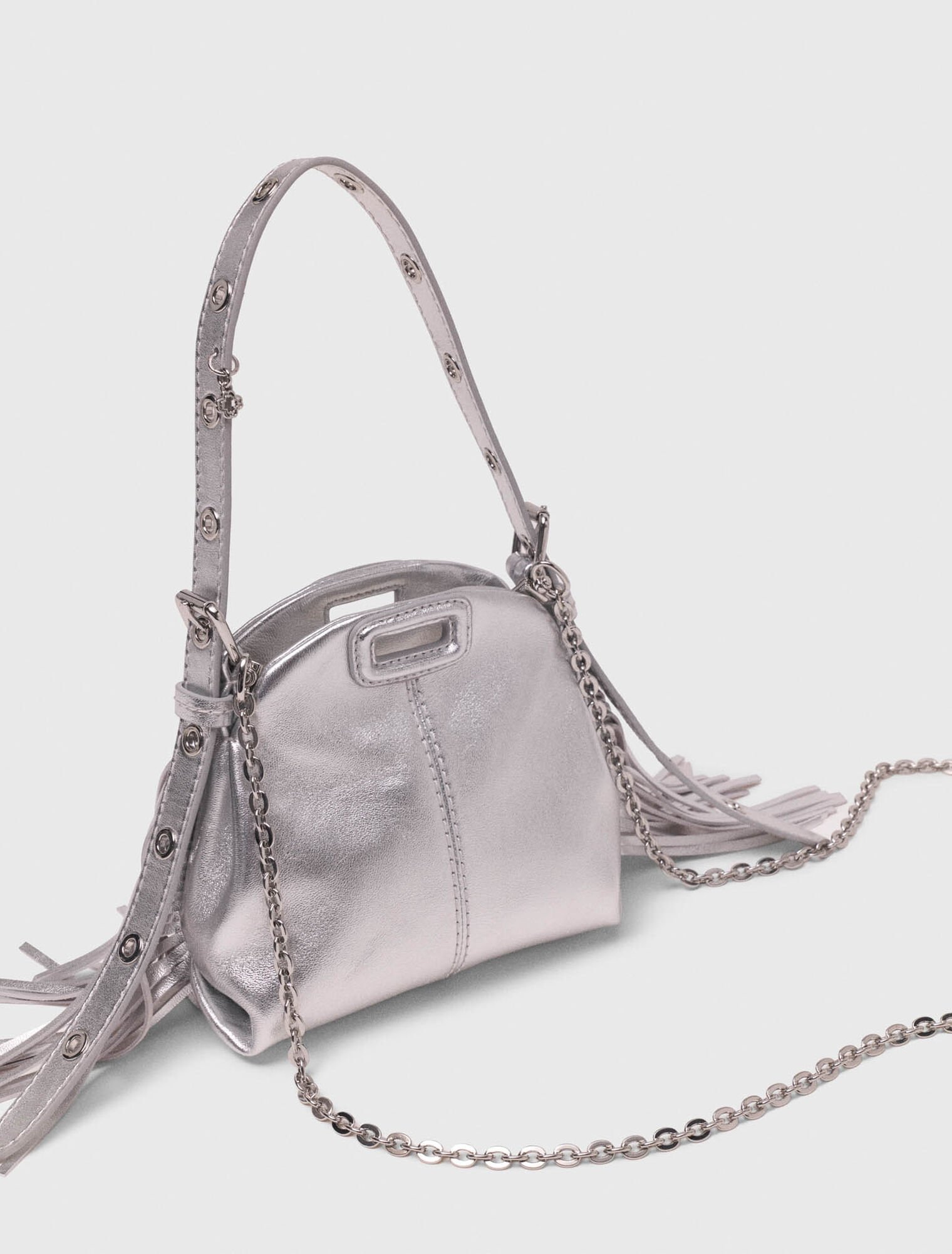 Borsa Miss M micro pelle metalliz.