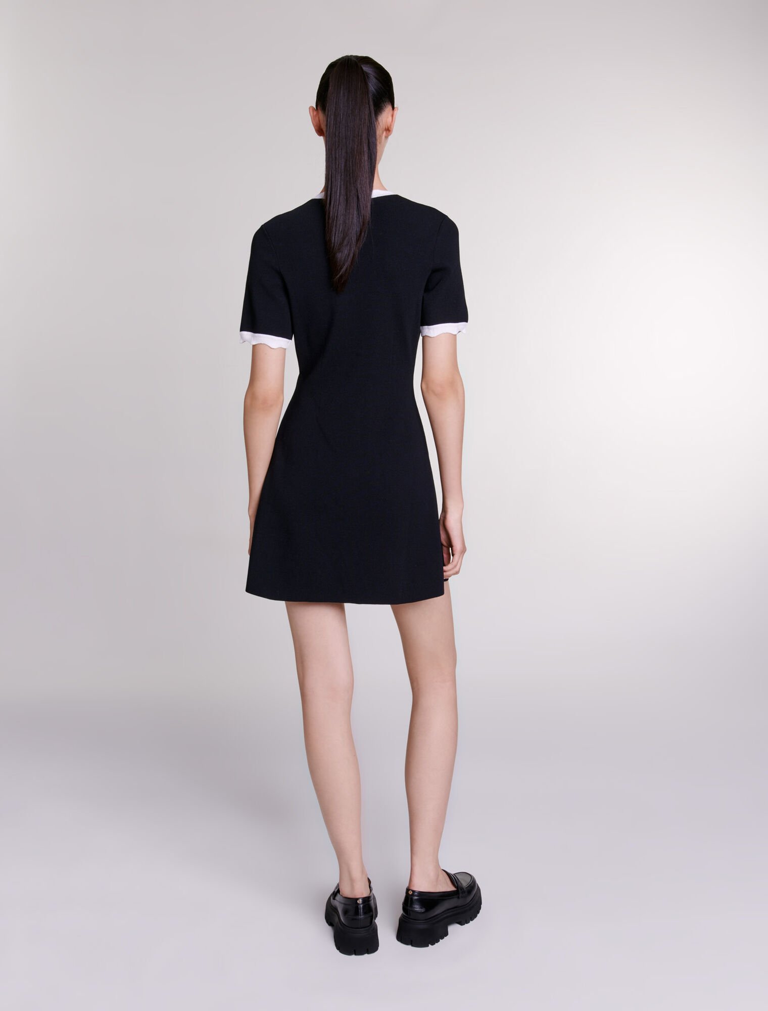 Abito corto in maglia