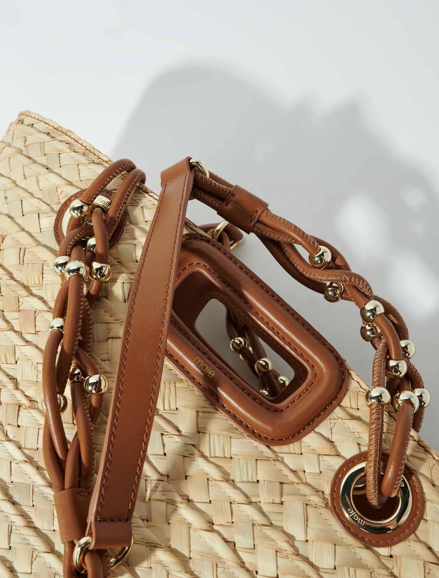 Borsa a cestino in rafia