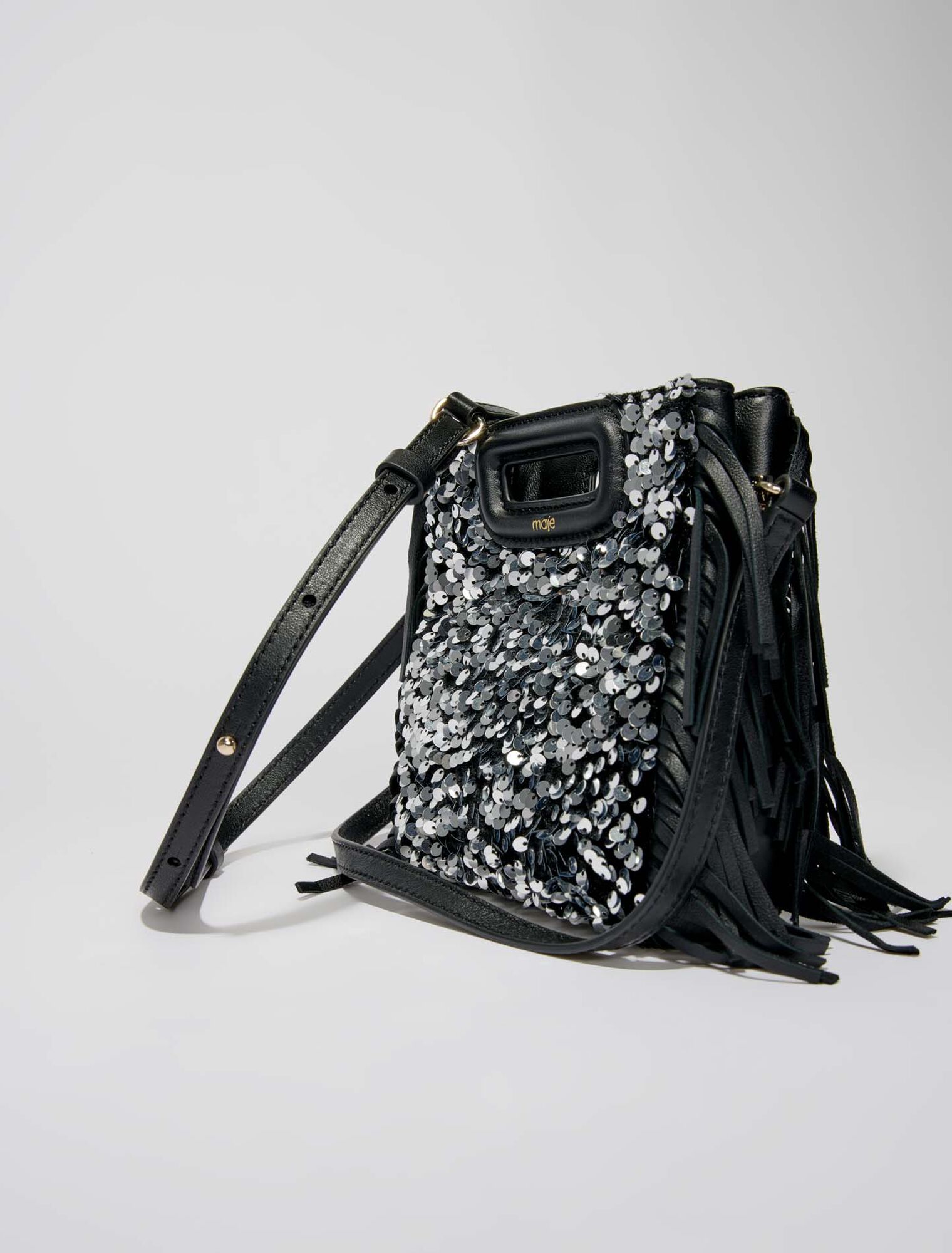 Borsa M mini in paillettes