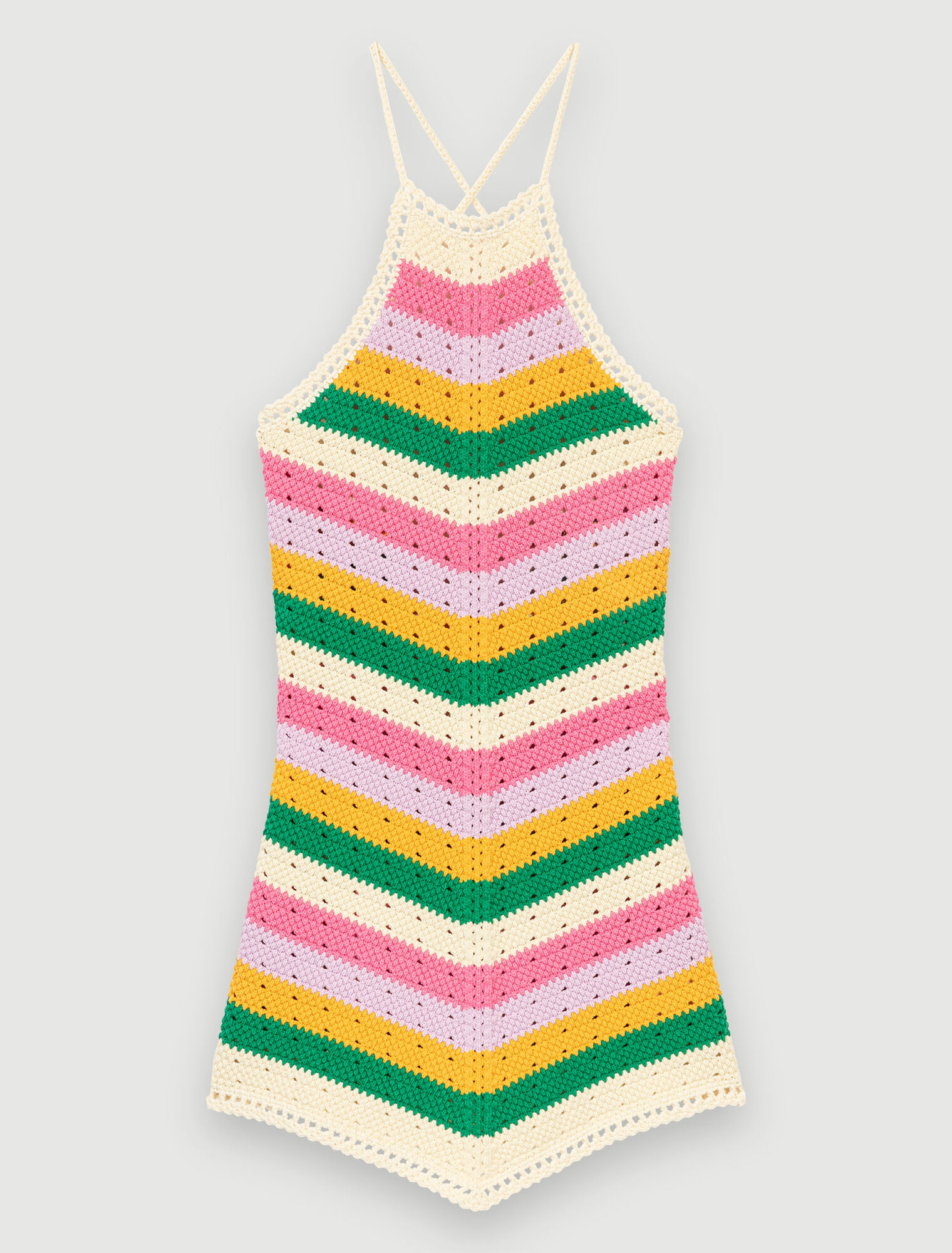 Abito in maglia multicolore