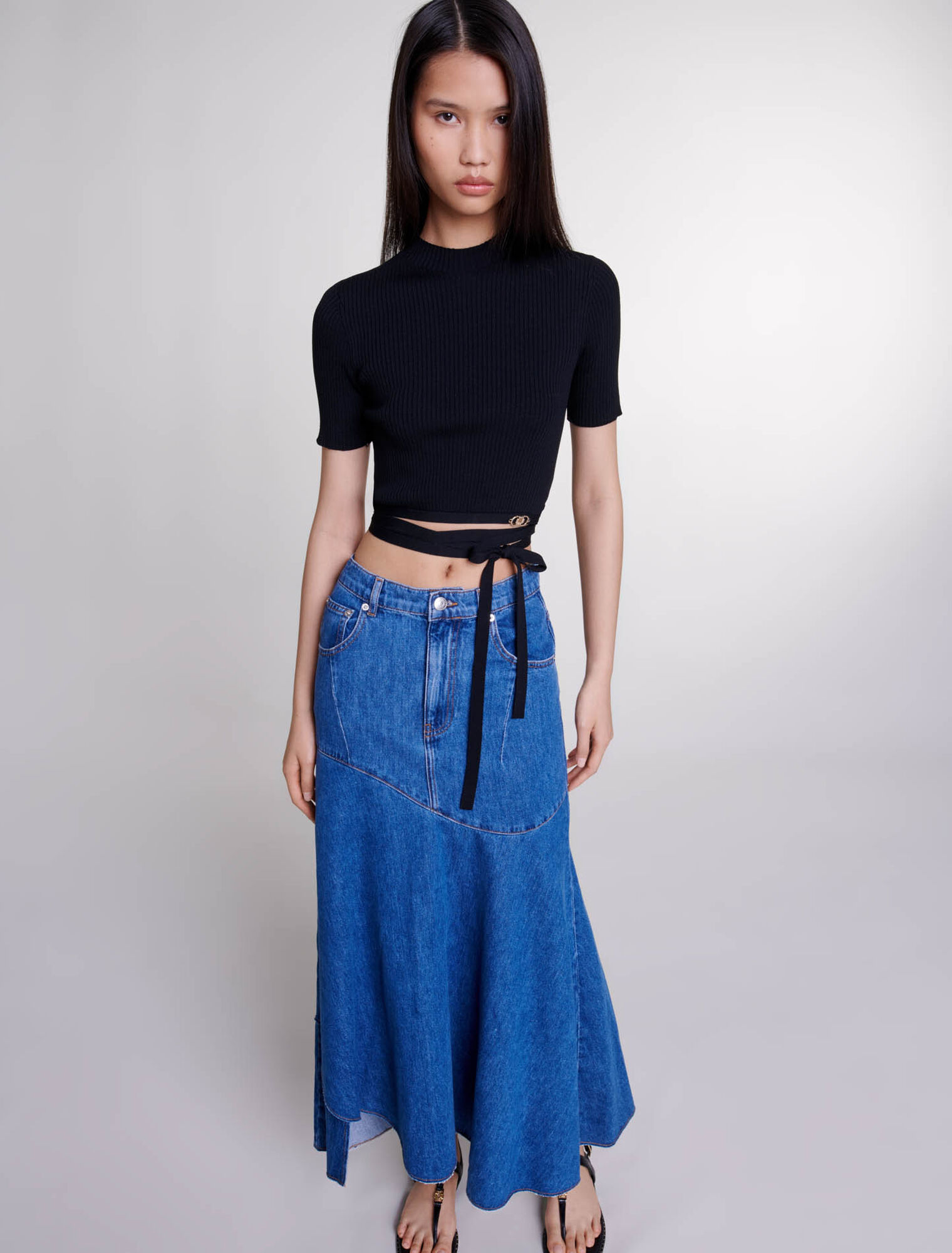 Crop top incrociato