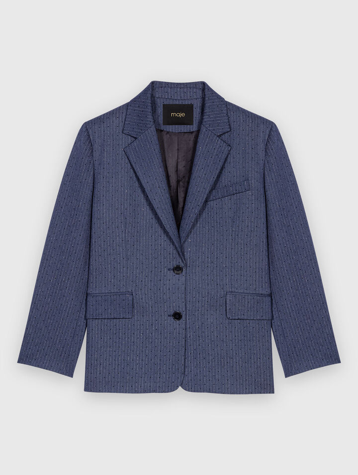 Giacca da tailleur con strass