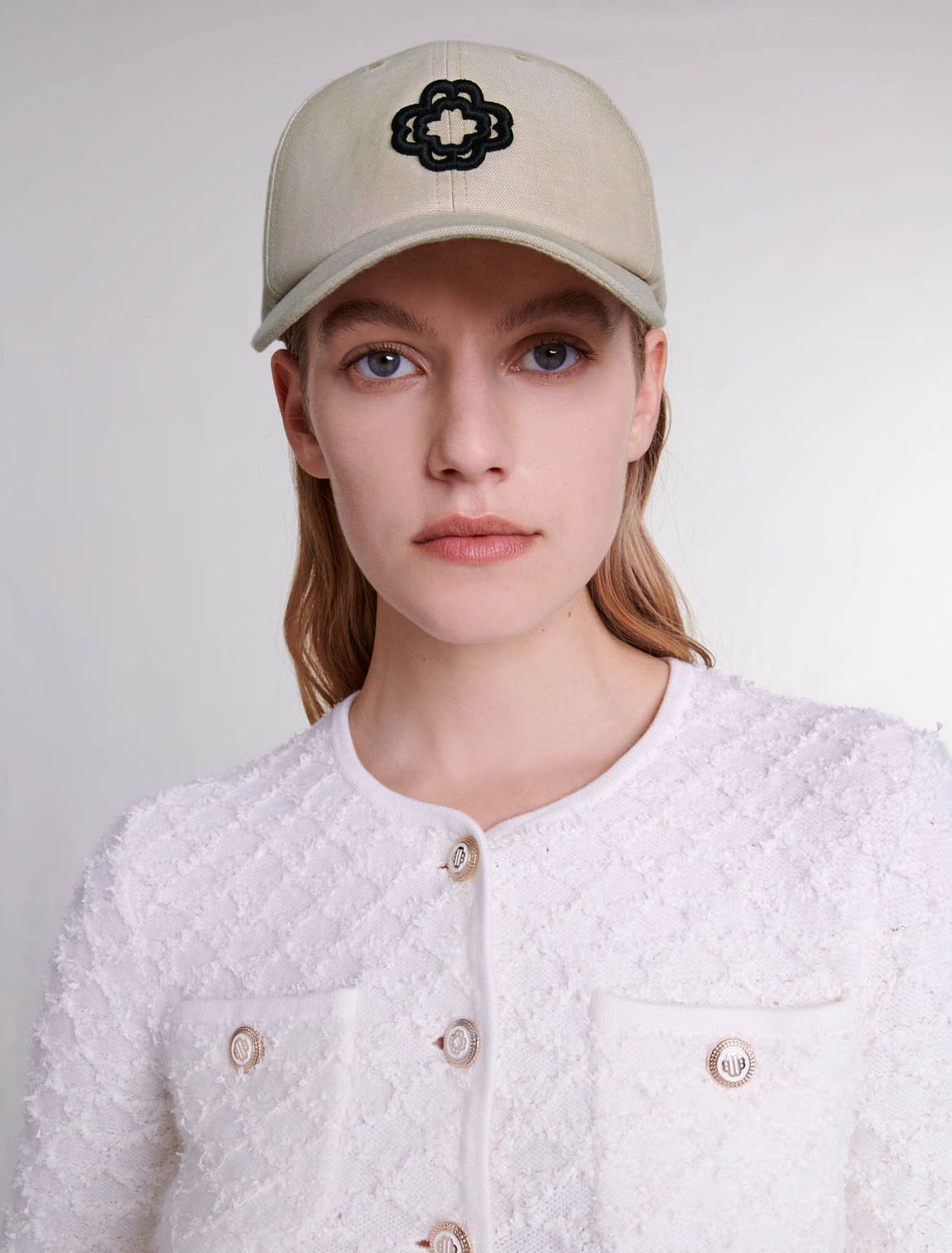 Cappellino in lino e cotone