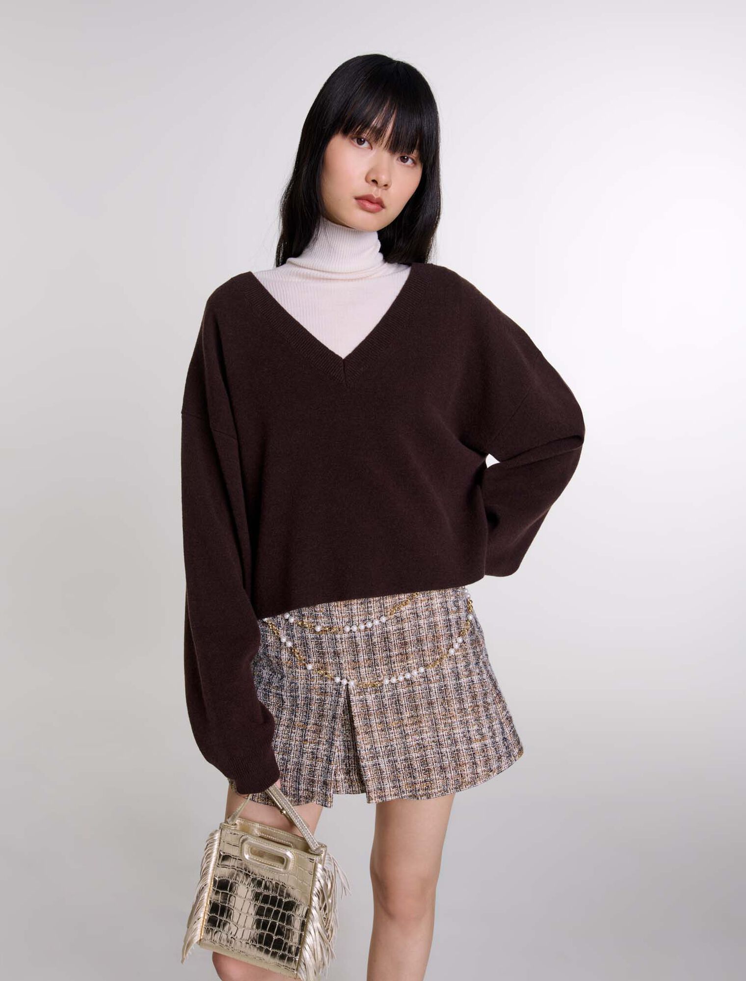 Pullover scollo a V