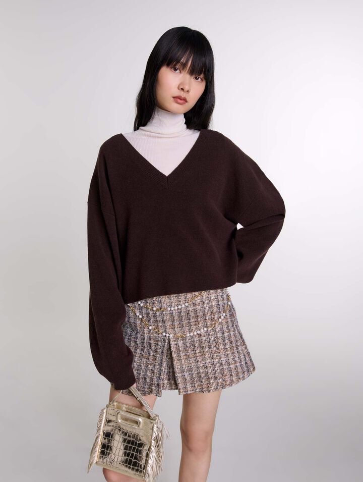 Pullover scollo a V