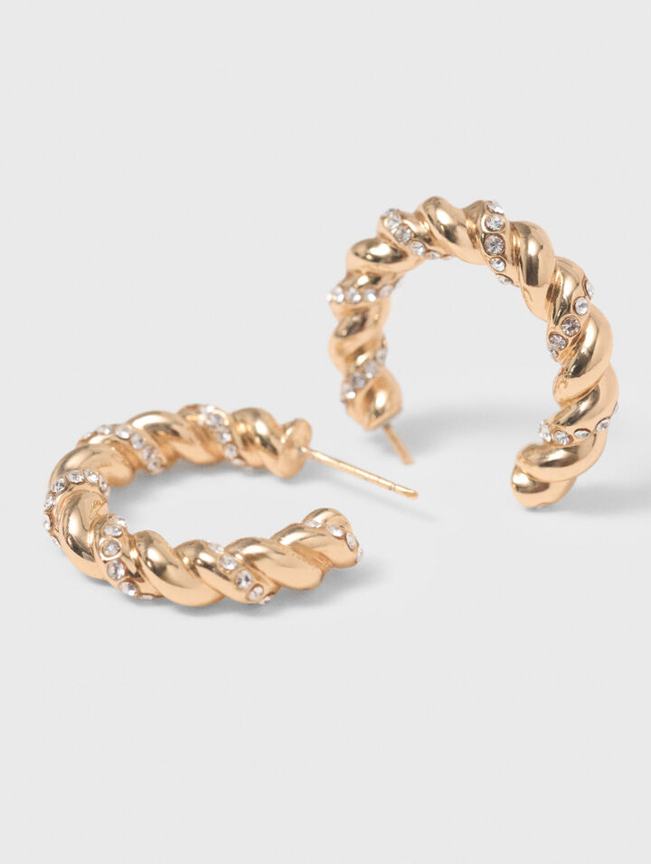 Cerchi intrecciati con strass