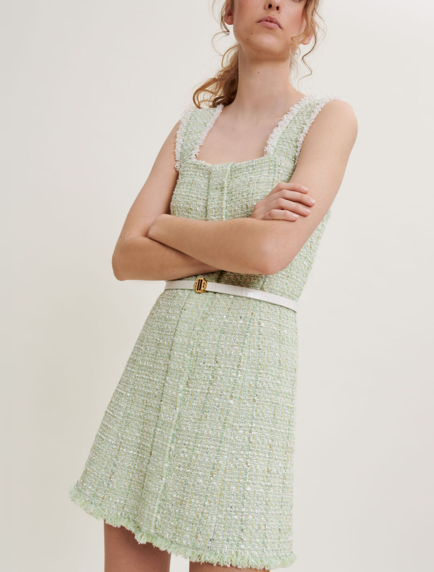 Abito in tweed lucido