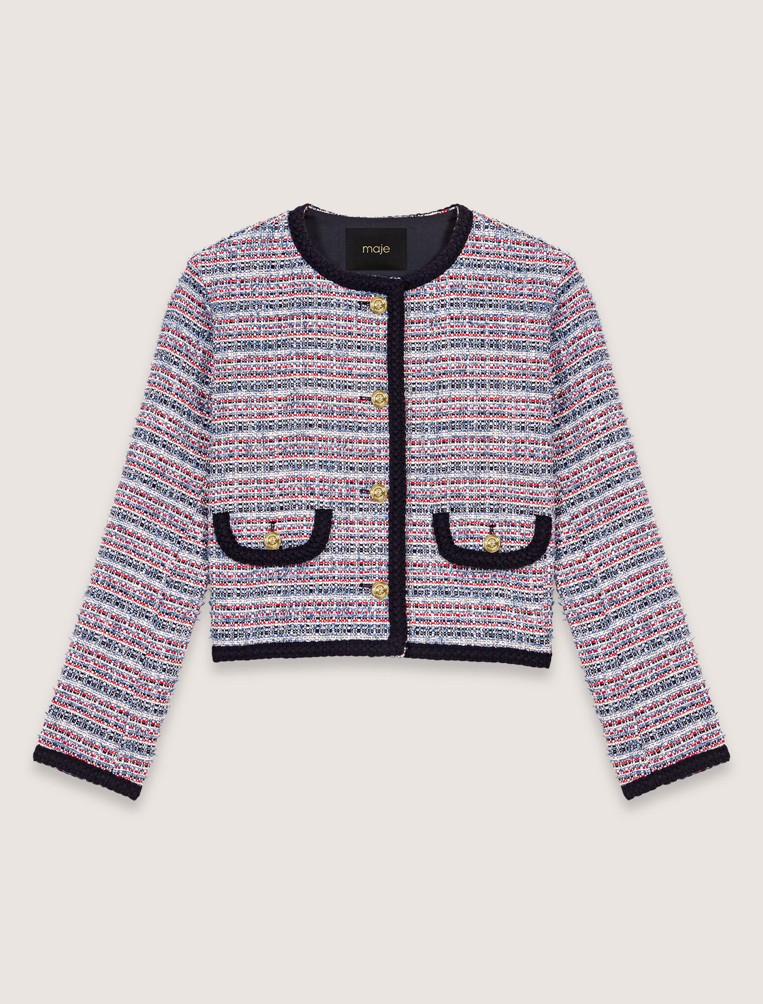 Giacca corta in tweed