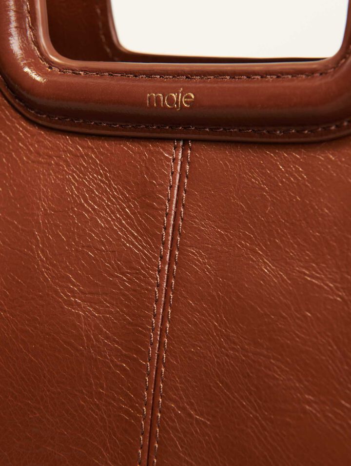 Borsa M in pelle craquelé