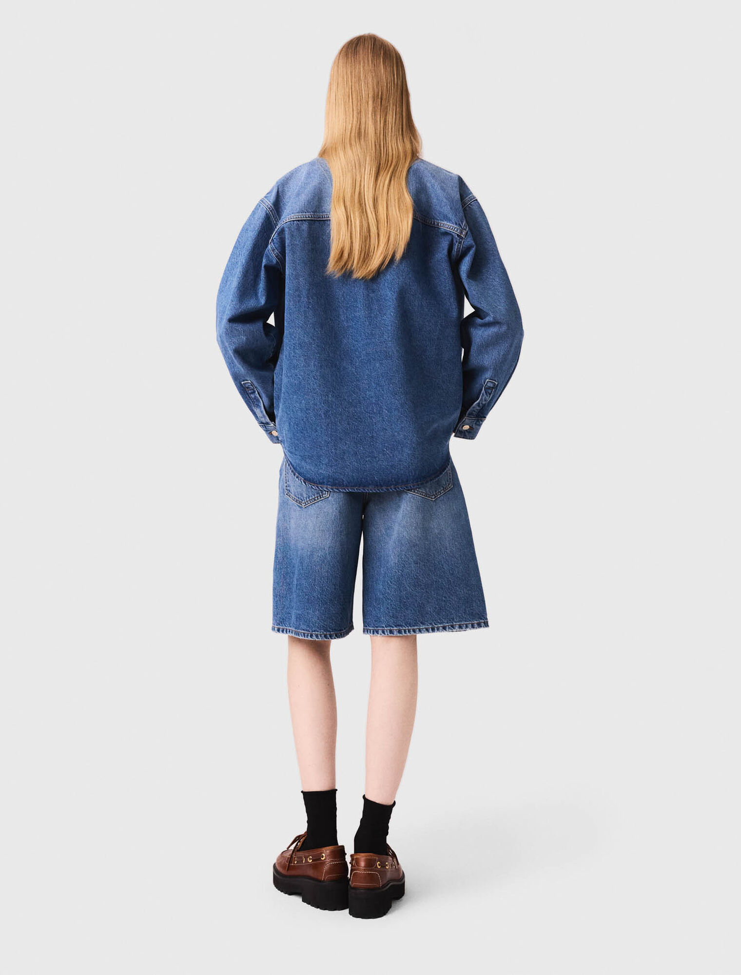 Giacca di jeans scolorita