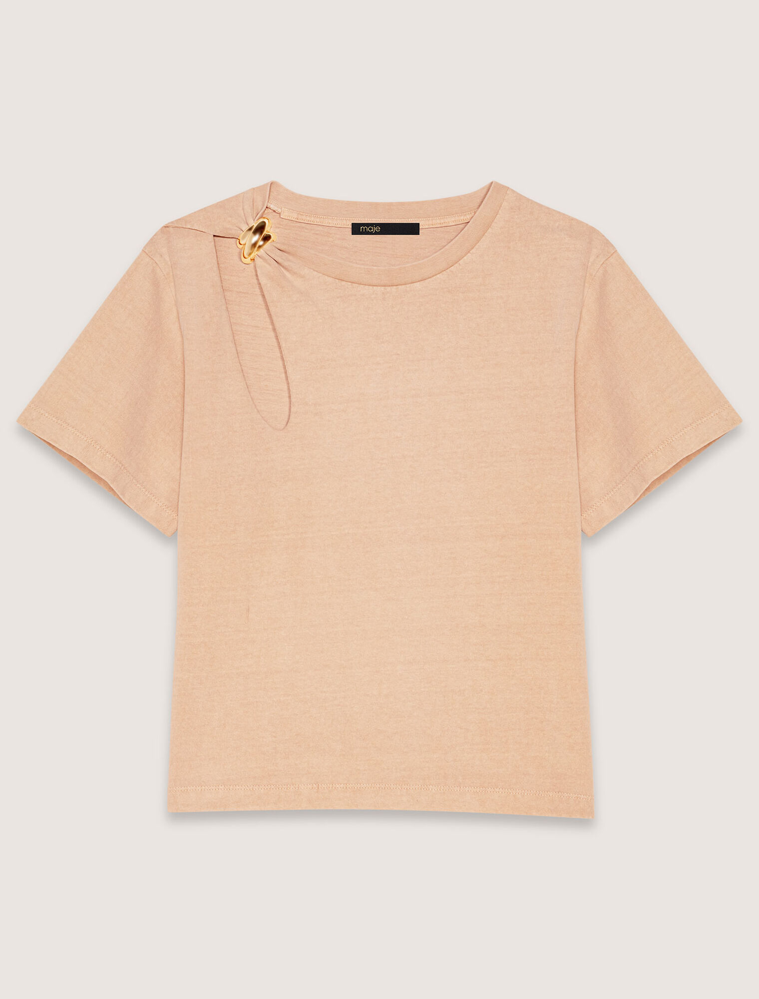 T-shirt con dettaglio bijou