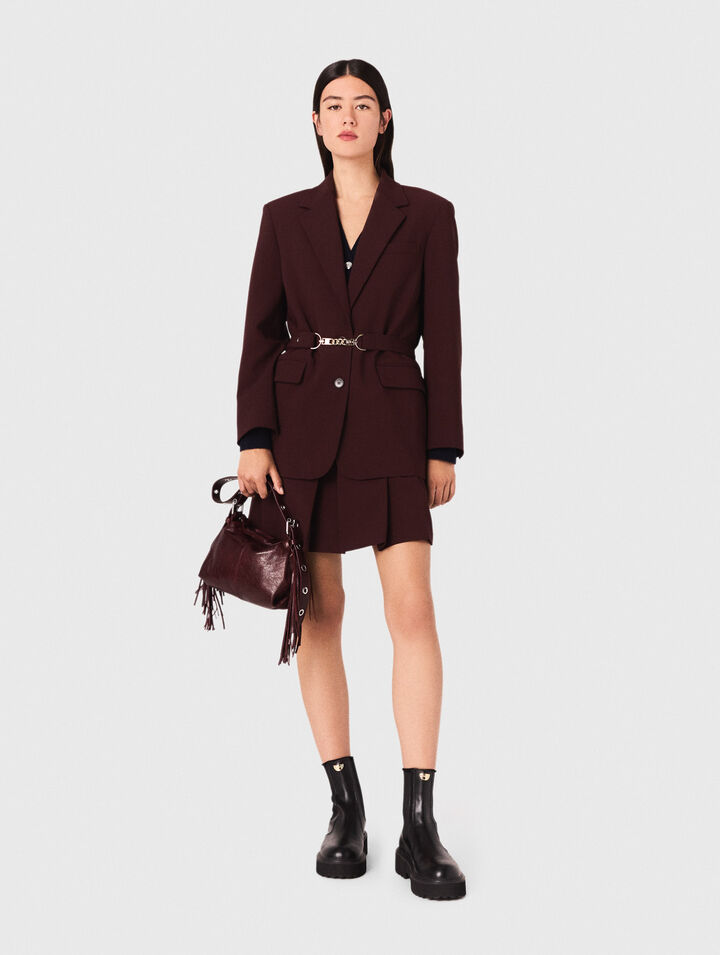 Giacca da tailleur con cintura